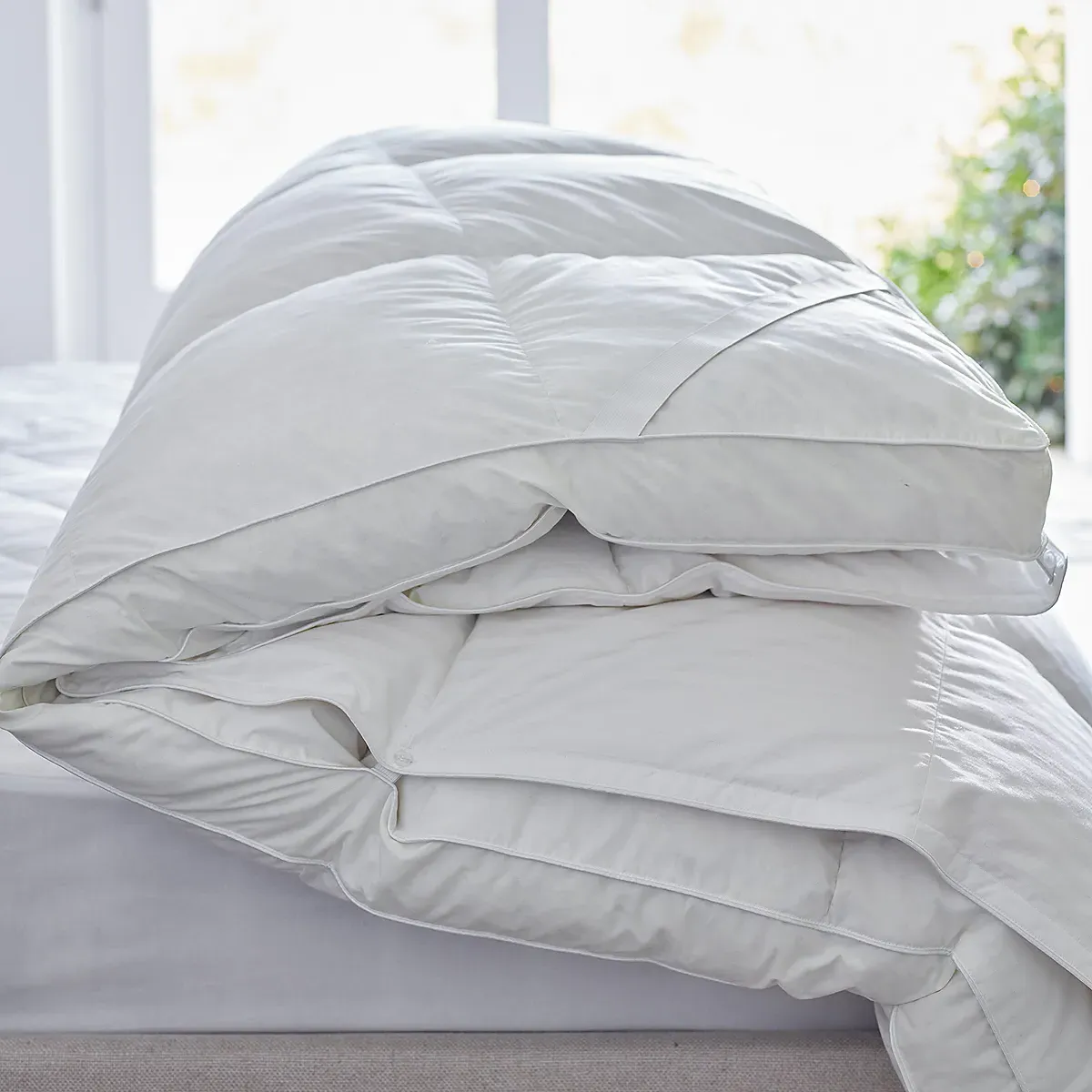Luxury White Down Mattress Topper - Cotton product