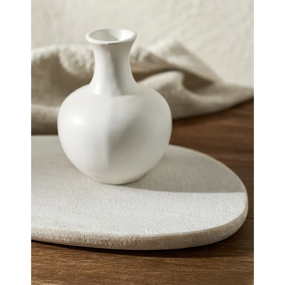 Marble Pebble Plate Large - Grey, Marble alternate view