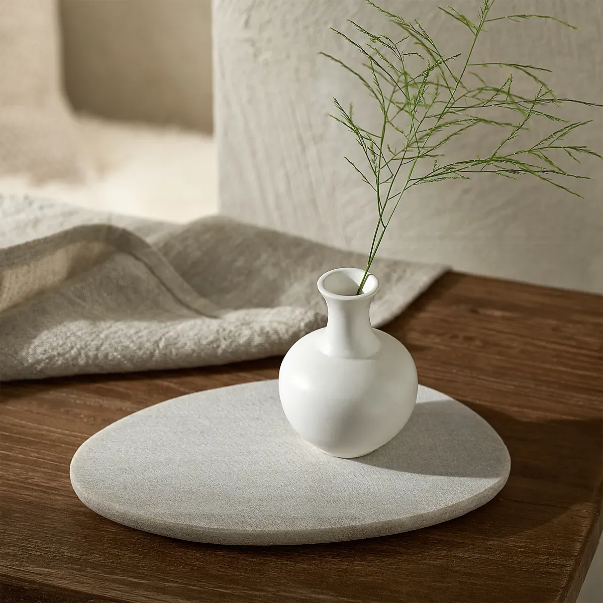 Marble Pebble Plate Large - Grey, Marble product