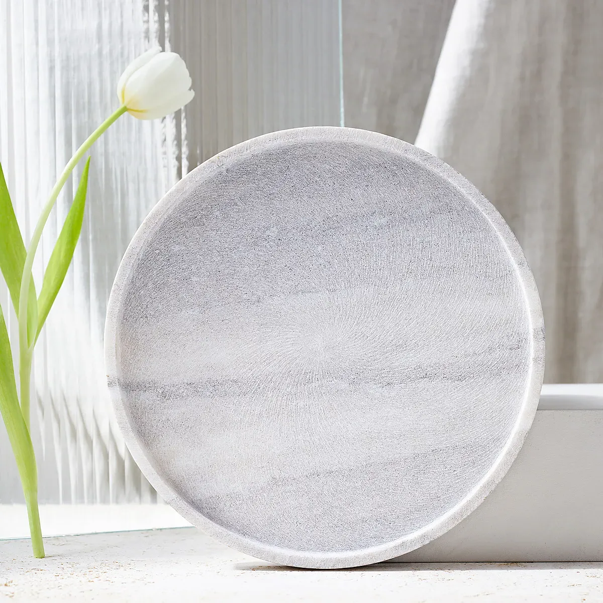 Marble Round Board - Grey, Marble product