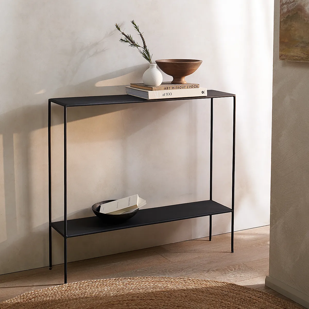 Marton Console Table - Black, Iron product