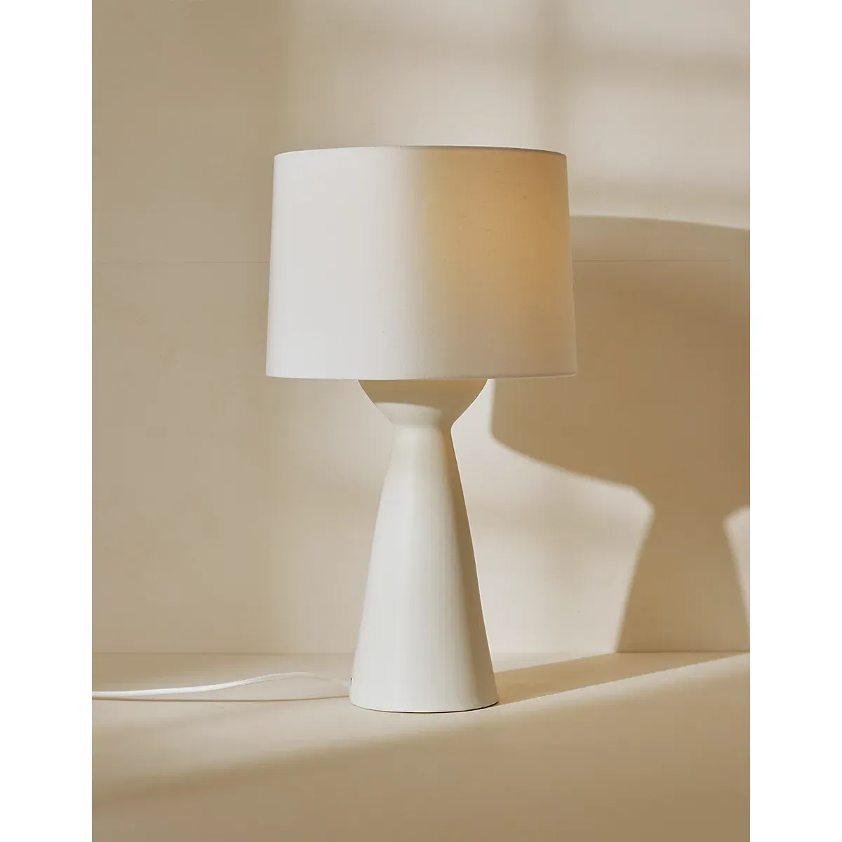 Morham Hourglass Table Lamp - Soft White, Ceramic alternate view