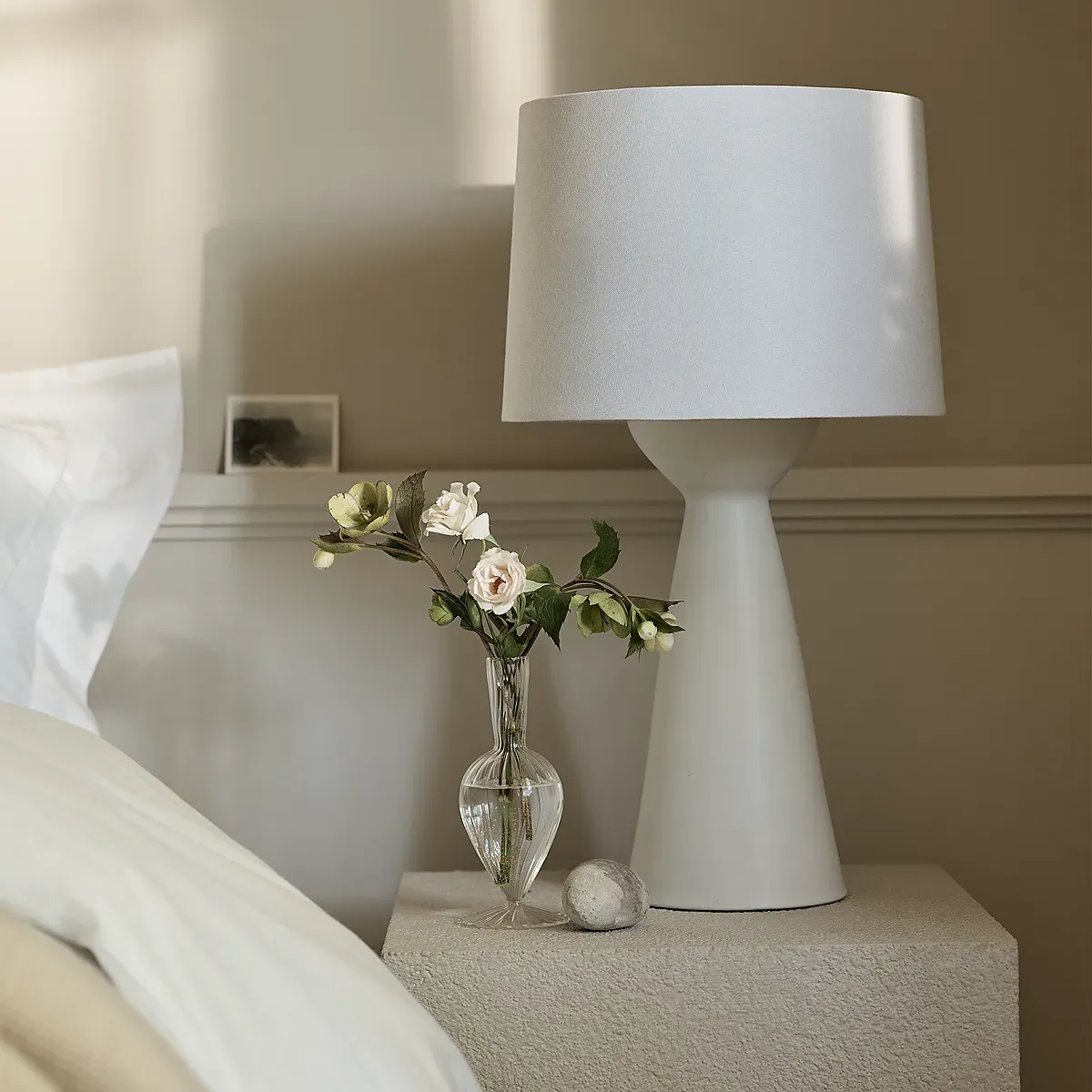 Morham Hourglass Table Lamp - Soft White, Ceramic product