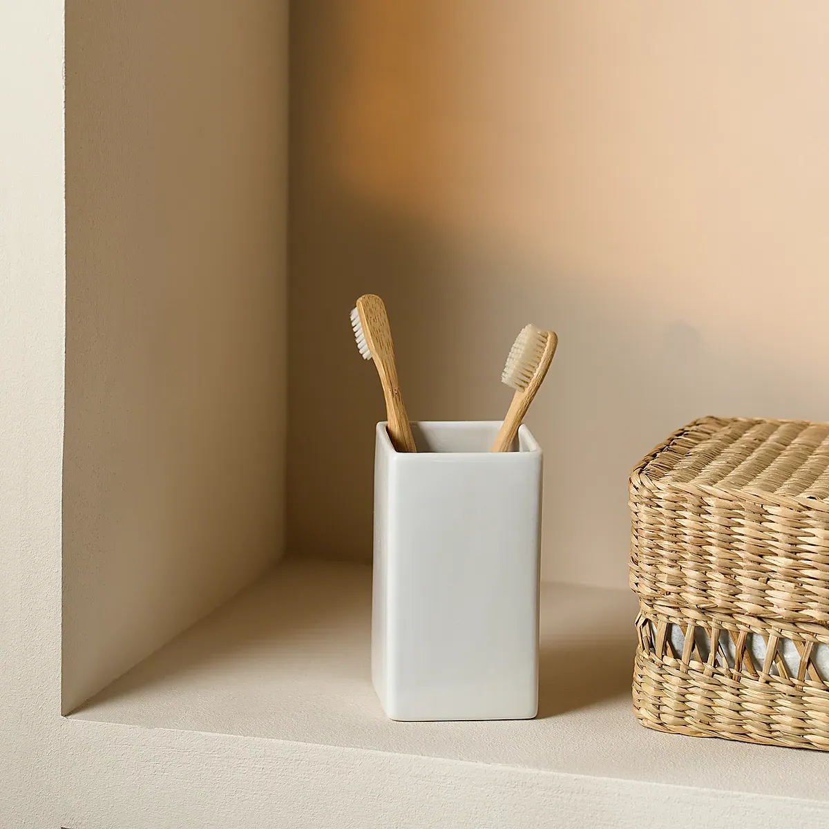 Morston Toothbrush Holder - White, Stoneware product