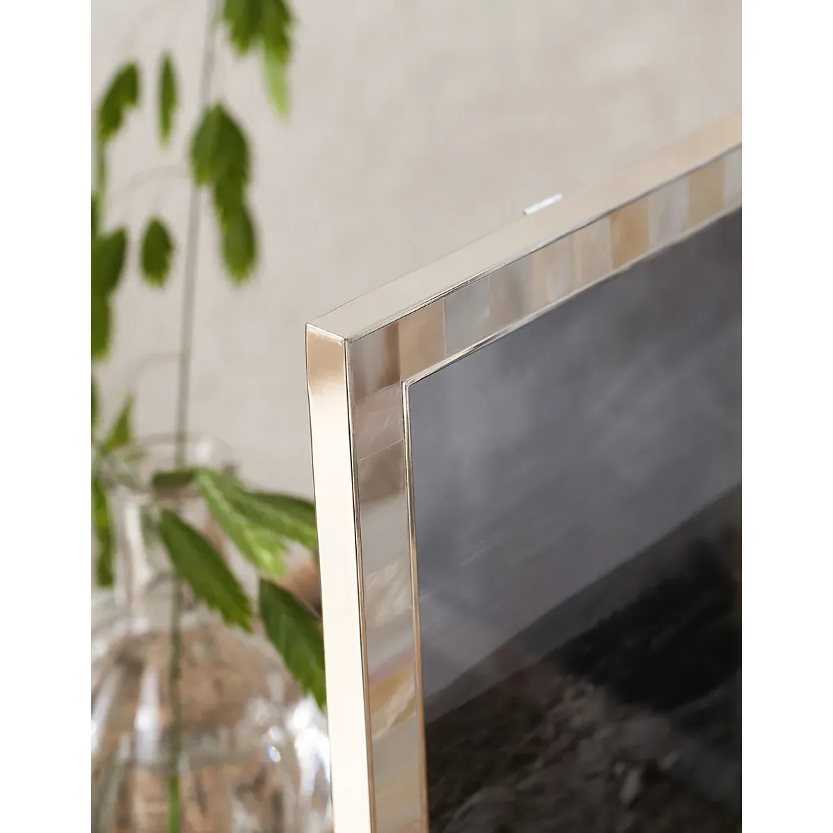 Mother of Pearl Double Hinged Photo Frame 5x7 - White alternate view