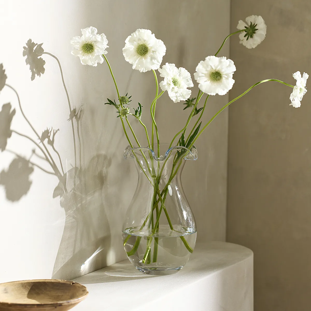 Myla Frill Vase - Clear, Crystal Glass product