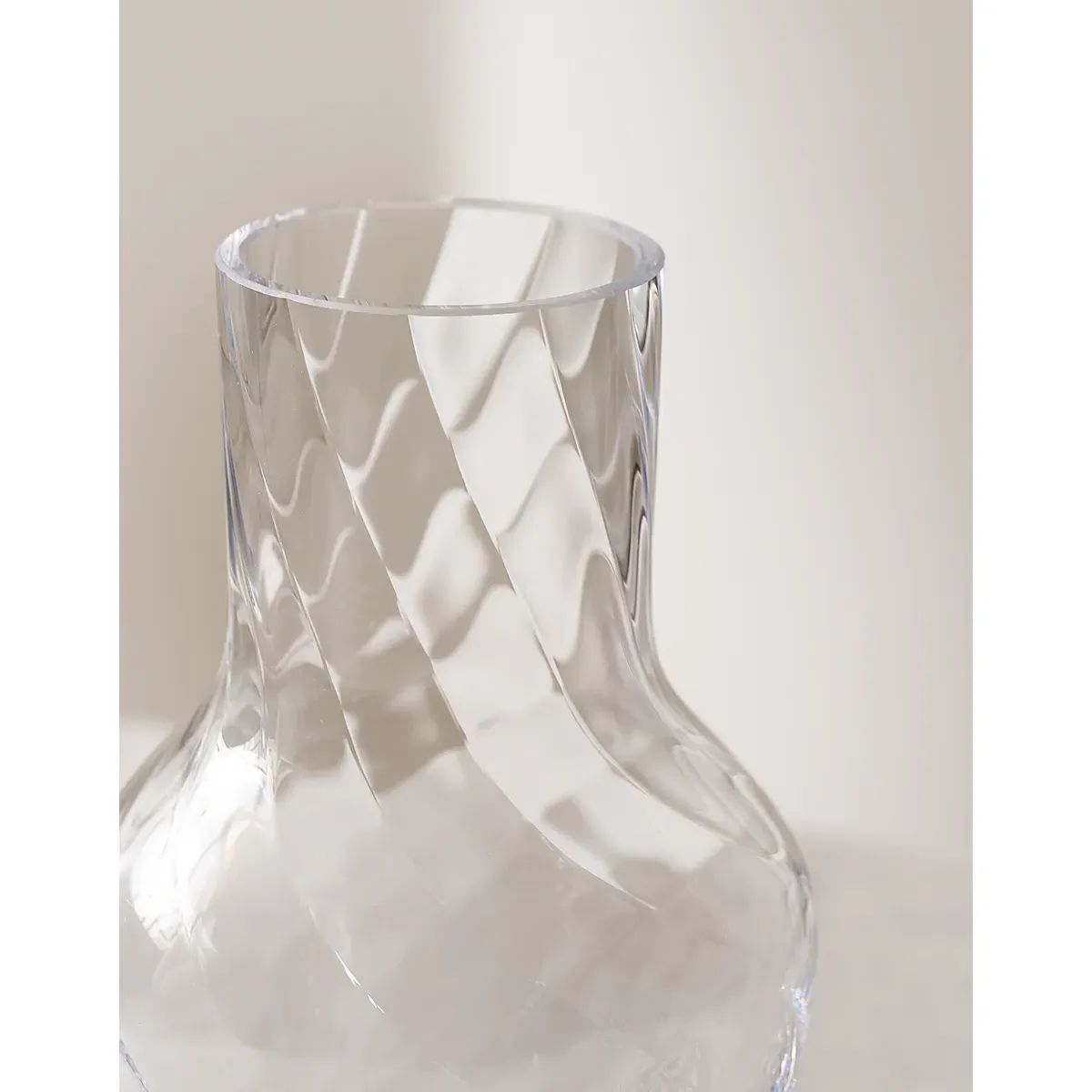 Optic Carafe and Tumbler Set - Clear, Crystalline Glass alternate view