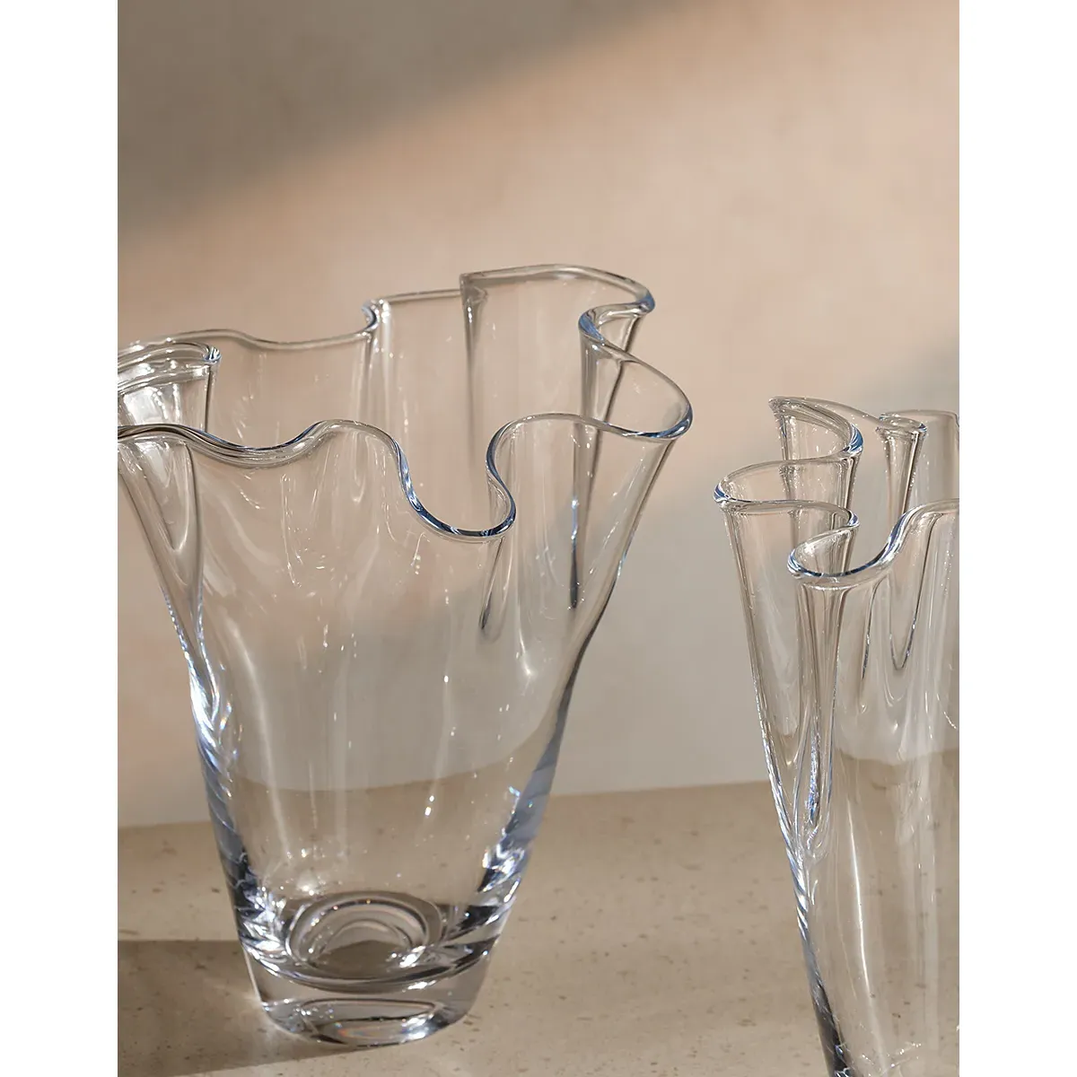 Orford Handkerchief Vase - Clear, Crystal Glass alternate view