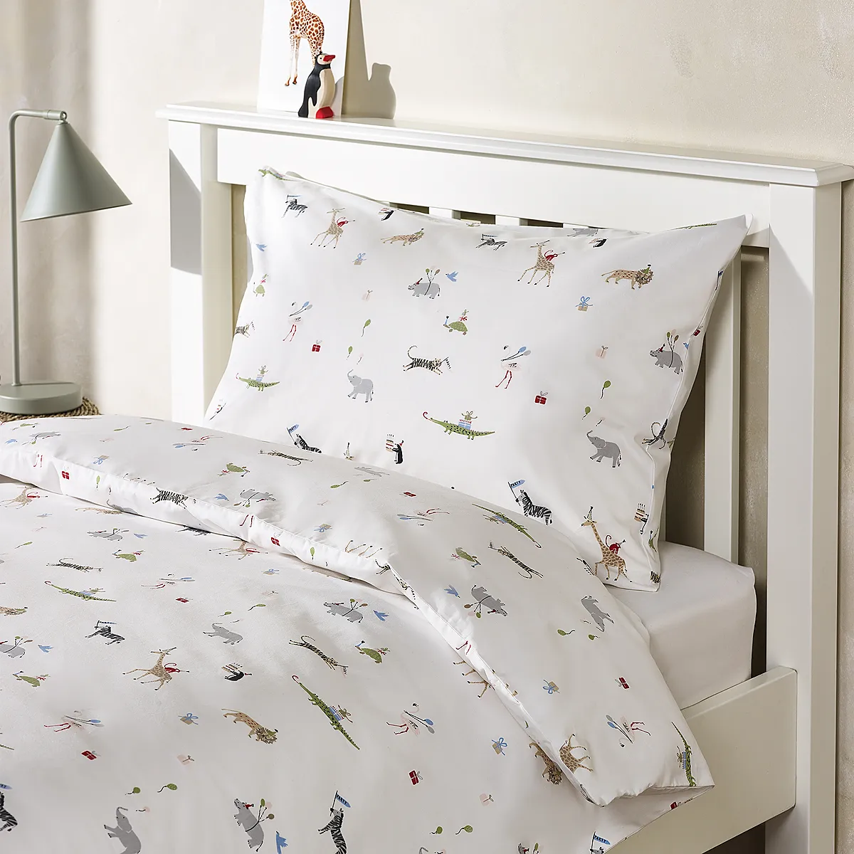 Party Animals Single Bed Linen Set - Multi, Cotton product