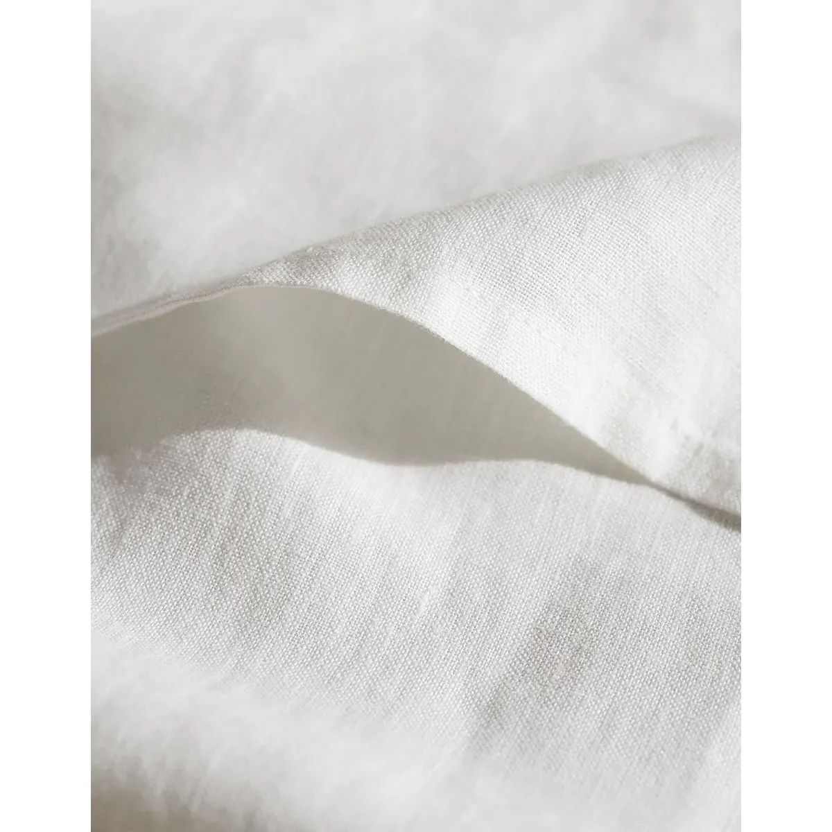 Pure Linen Table Runner - White alternate view