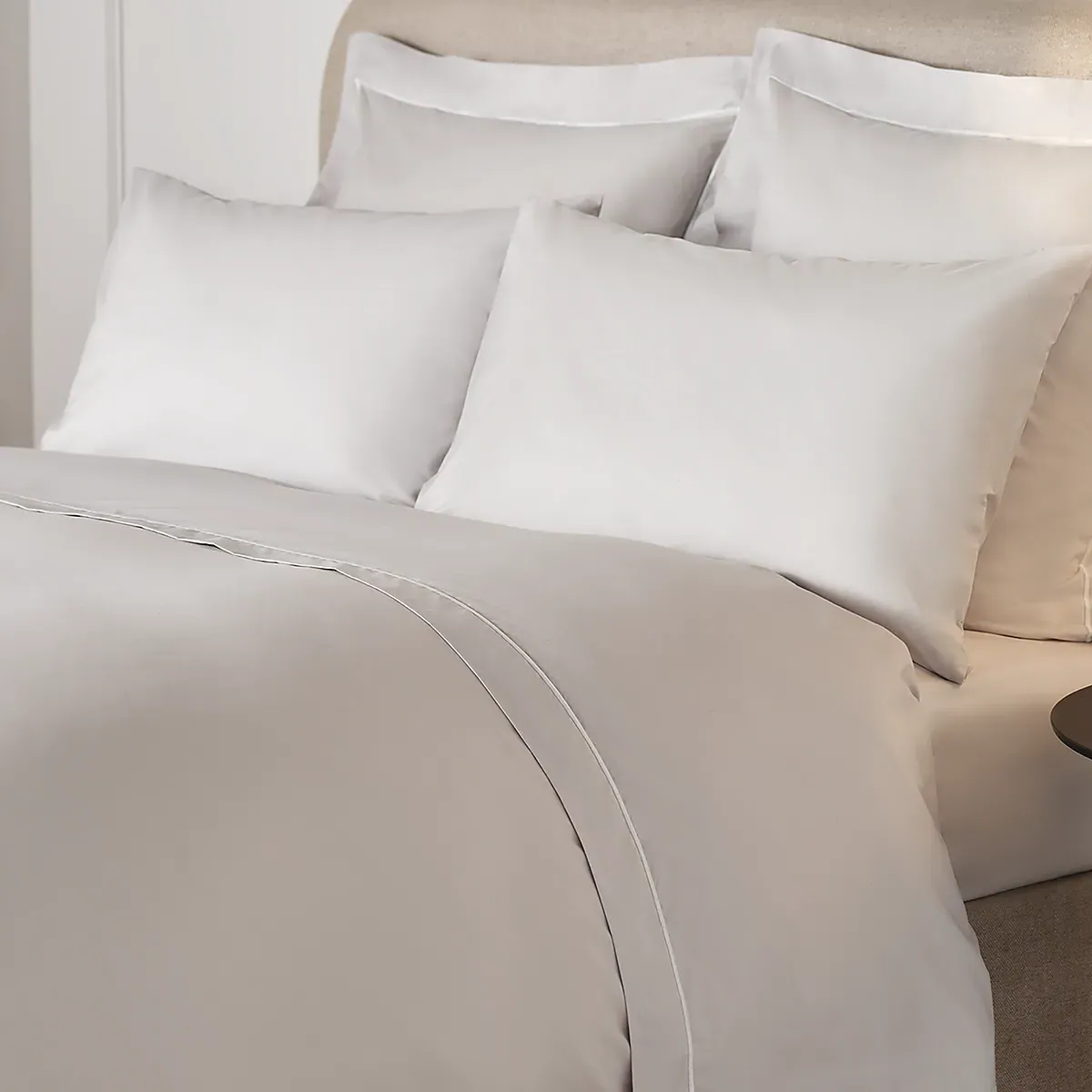 Savoy Egyptian Cotton Flat Sheet - Soft Grey product