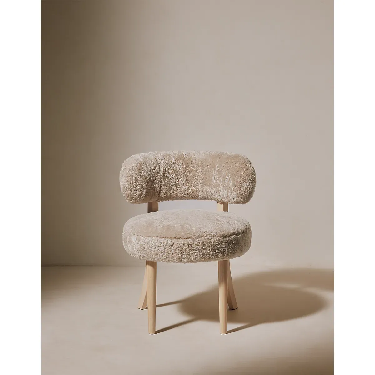 Sheepskin Accent Chair - Oatmeal alternate view