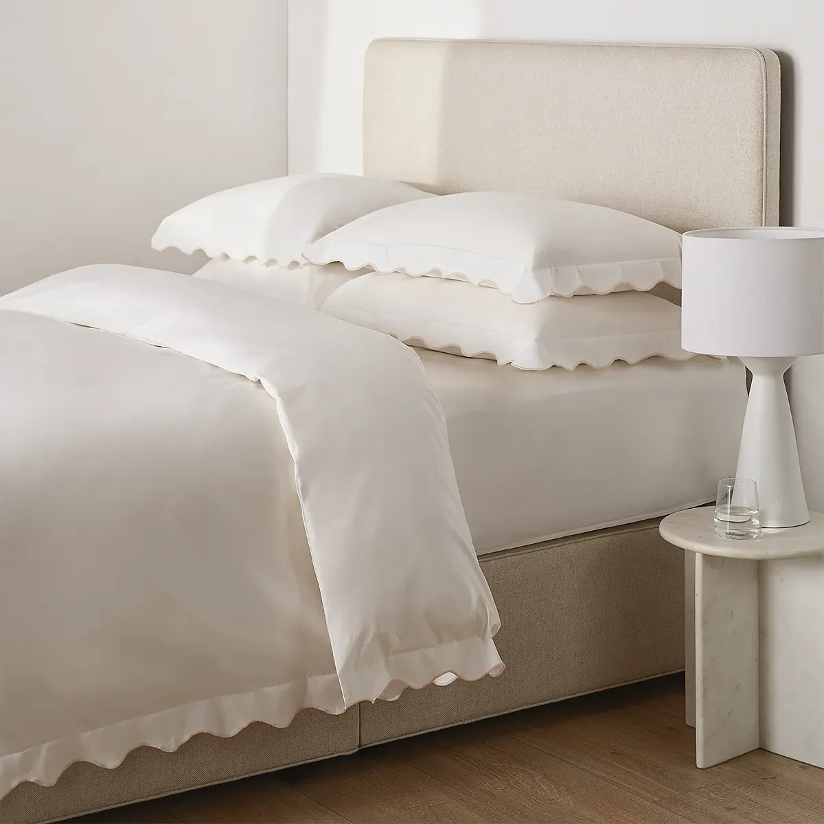 Sofie Duvet Cover - White, Cotton product