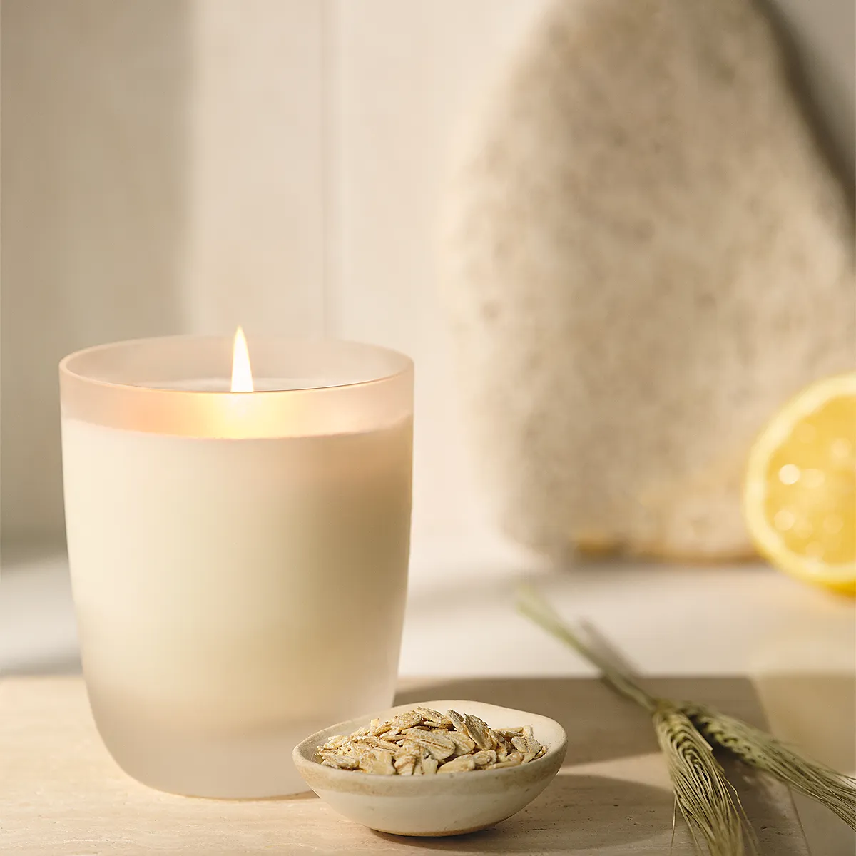 Spa Nourish One-Wick Candle - Frosted Glass product