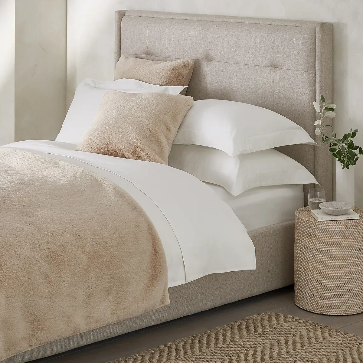 Super Soft Faux Fur Throw - Natural product