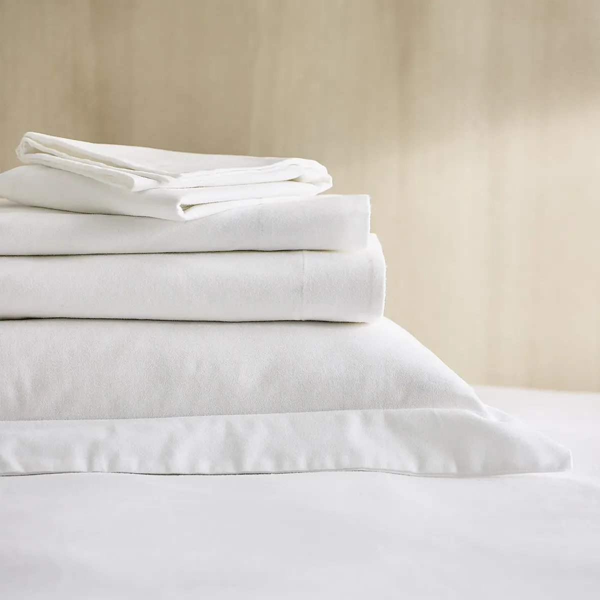 Velvet Touch Brushed Cotton Flat Sheet - White product