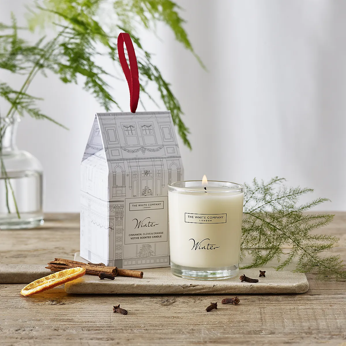 Winter Hanging Votive Candle - Mineral Wax product