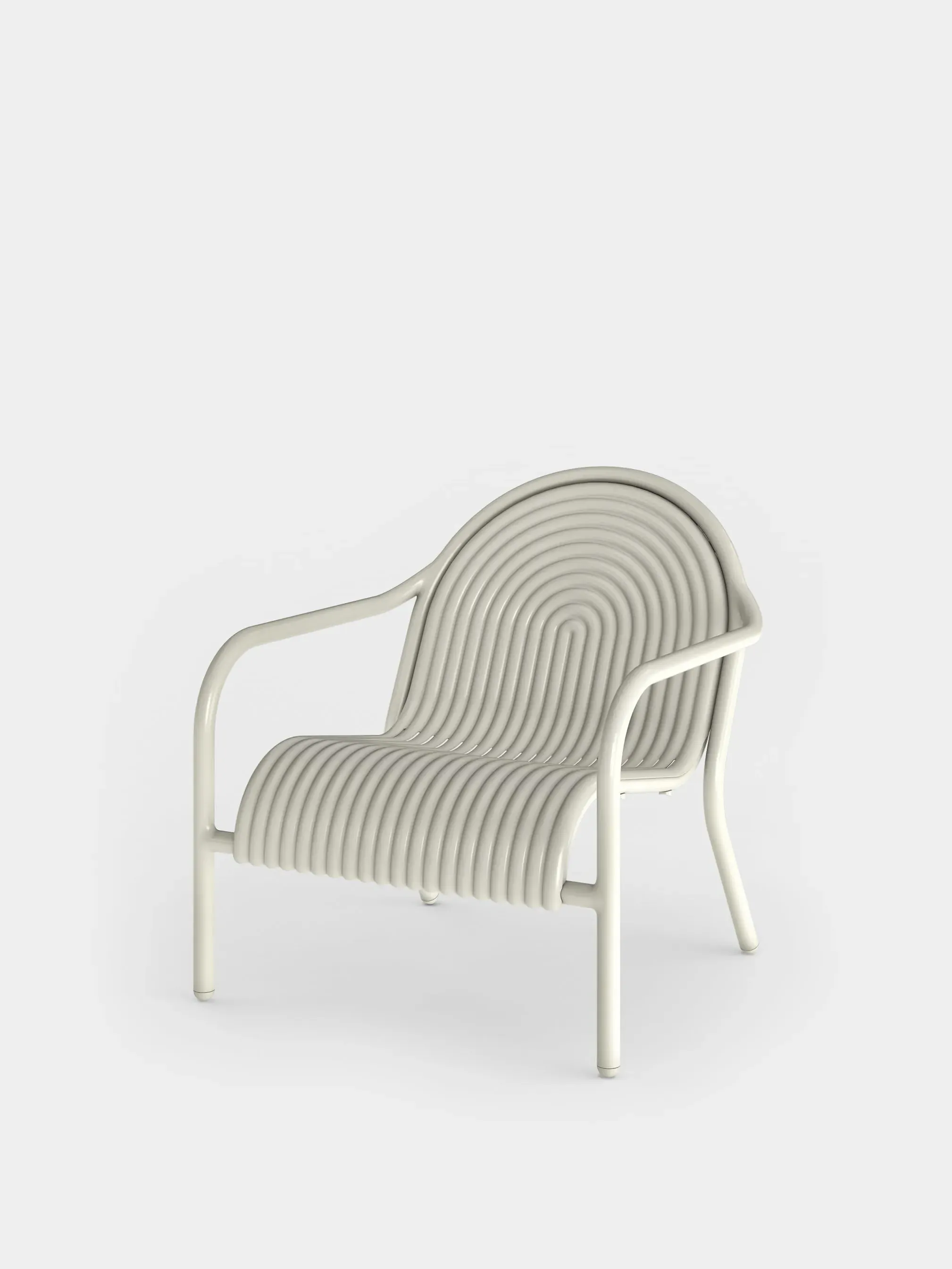 Groove Outdoor Lounge Chair - Aluminium by Tom Dixon
