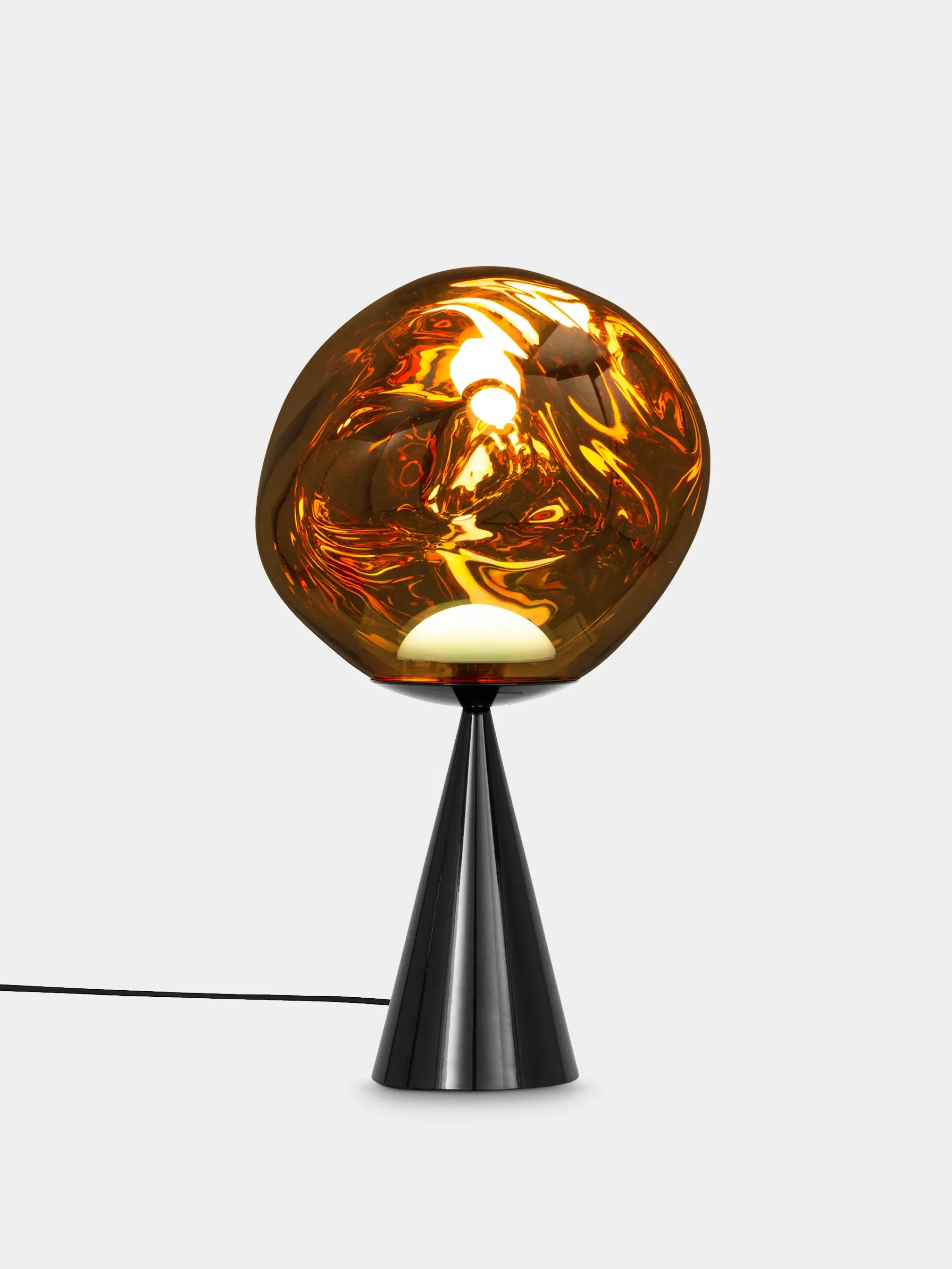 Melt Fat Cone Table Light - Glass, LED by Tom Dixon