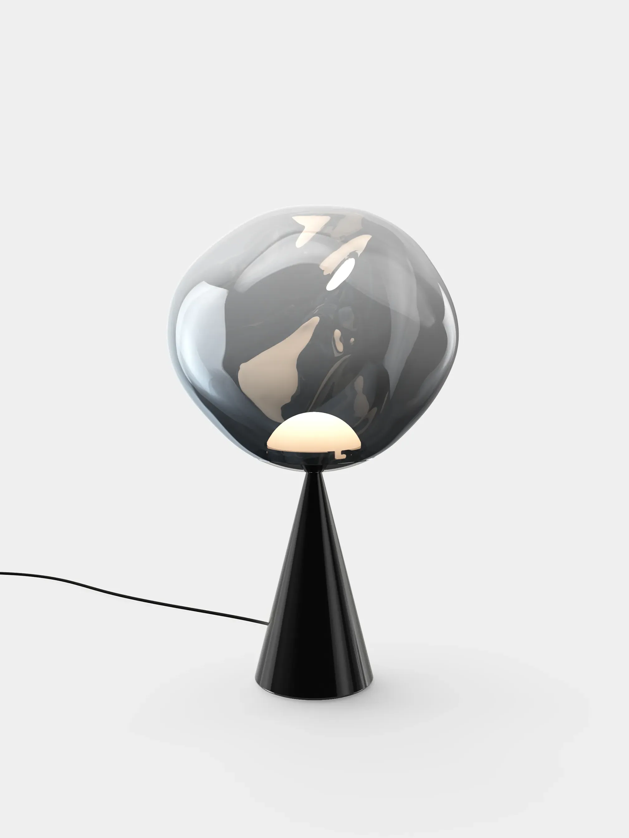Melt Fat Cone Table Light - LED, Blown Glass by Tom Dixon