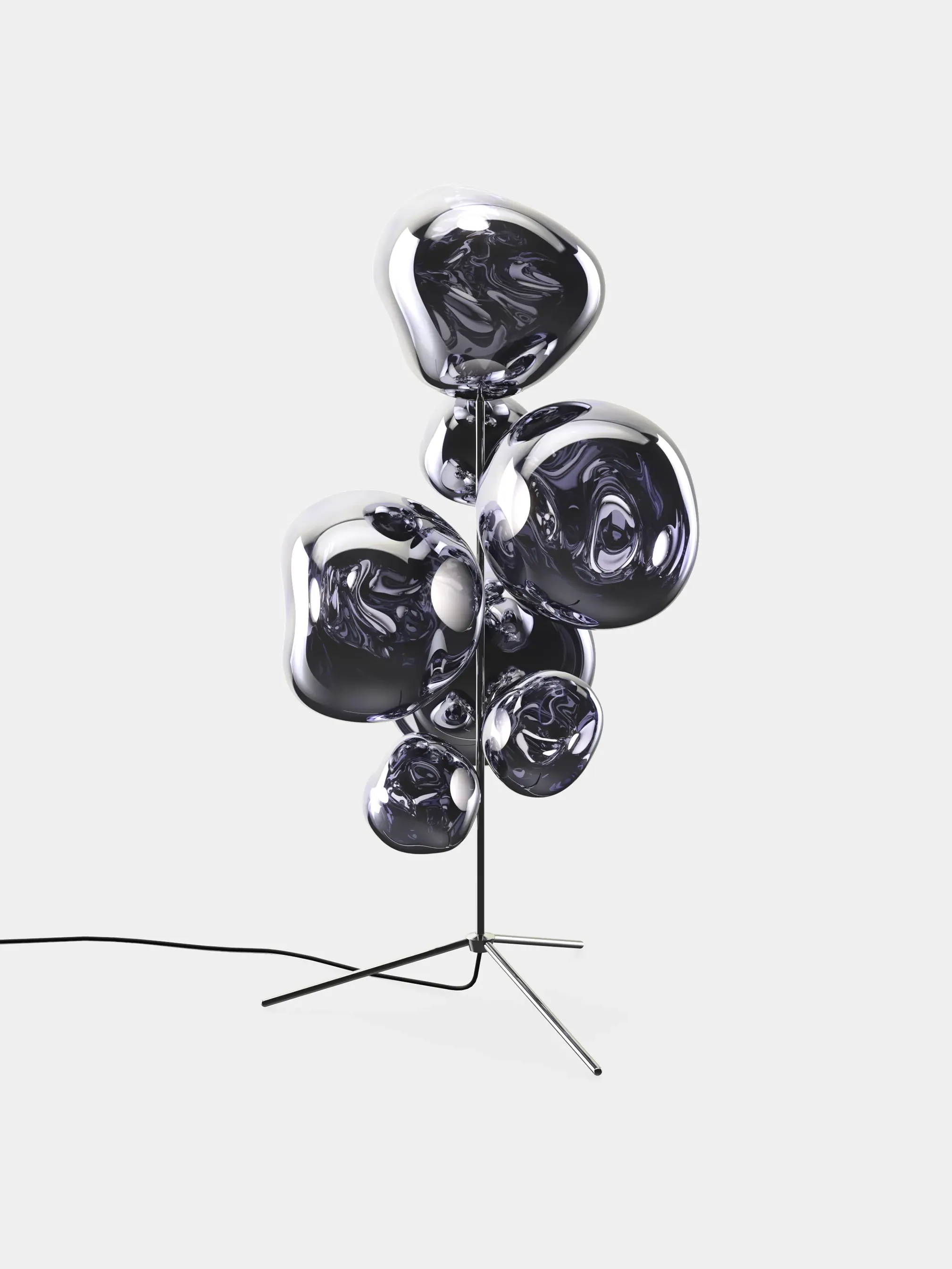 Melt Floor Chandelier - Sculptural, Hot-Blown Glass by Tom Dixon