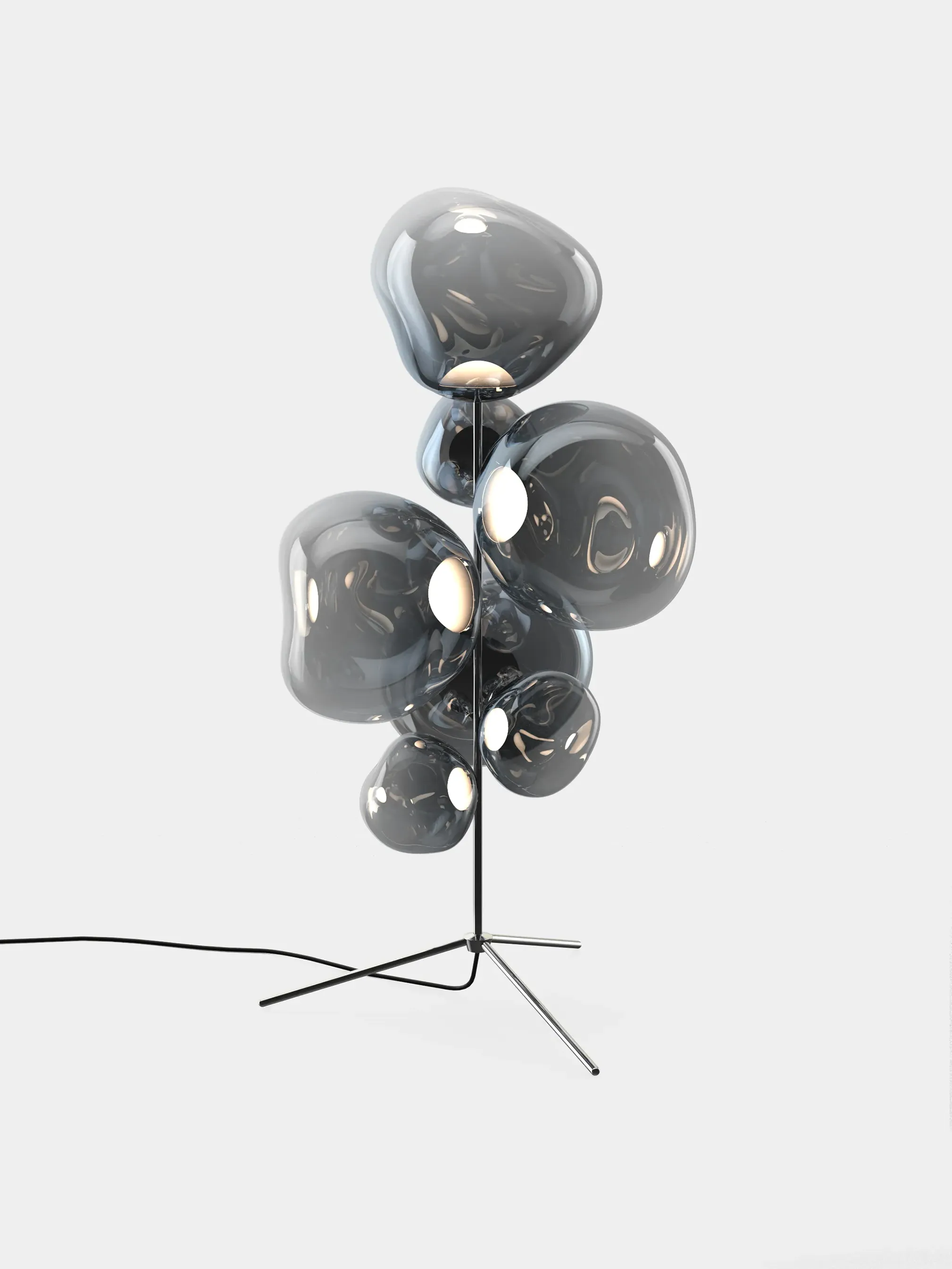 Melt Floor Chandelier - Sculptural, Hot-Blown Glass by Tom Dixon
