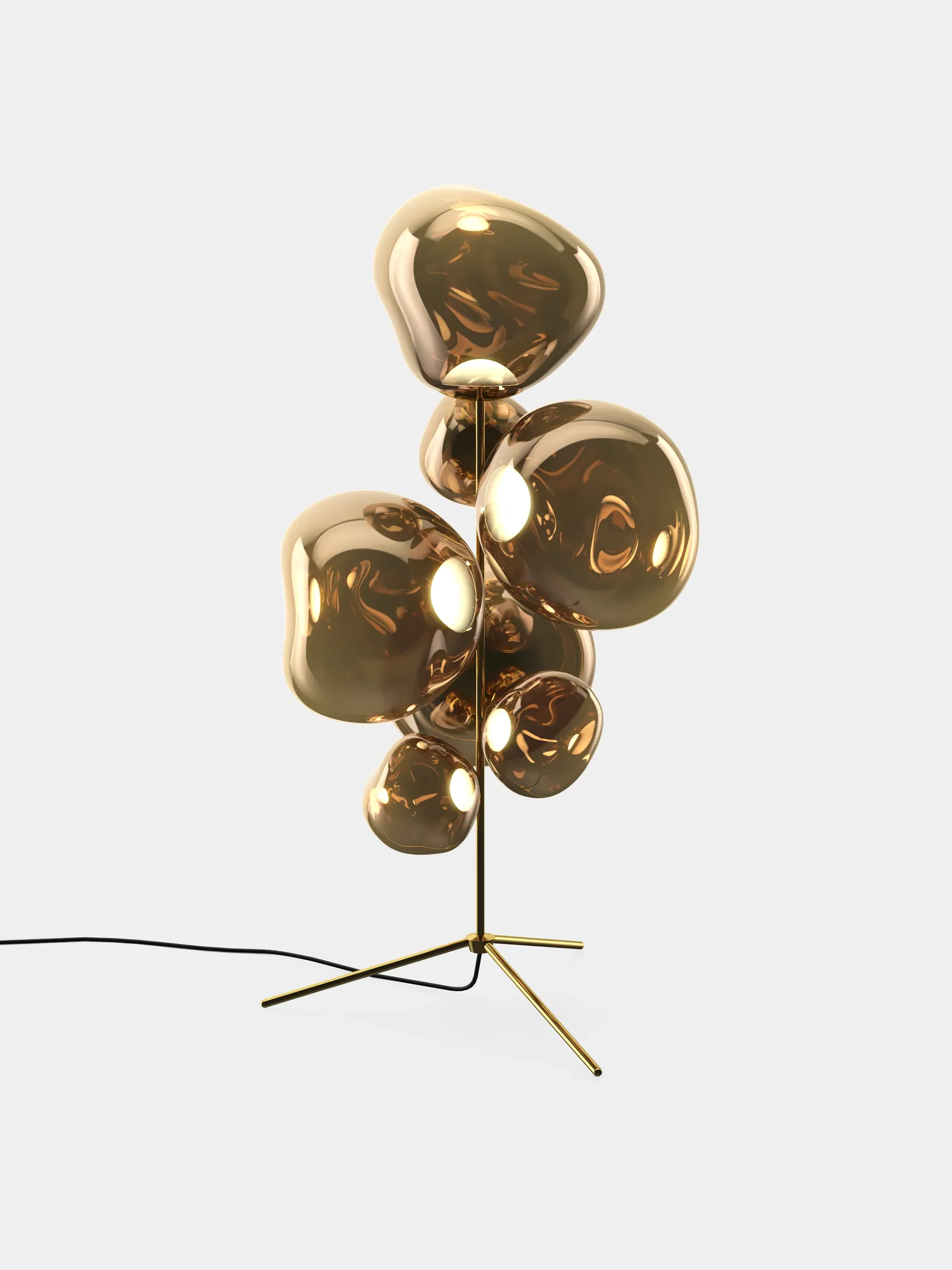 Melt Floor Chandelier - Sculptural, Hot-Blown Glass by Tom Dixon