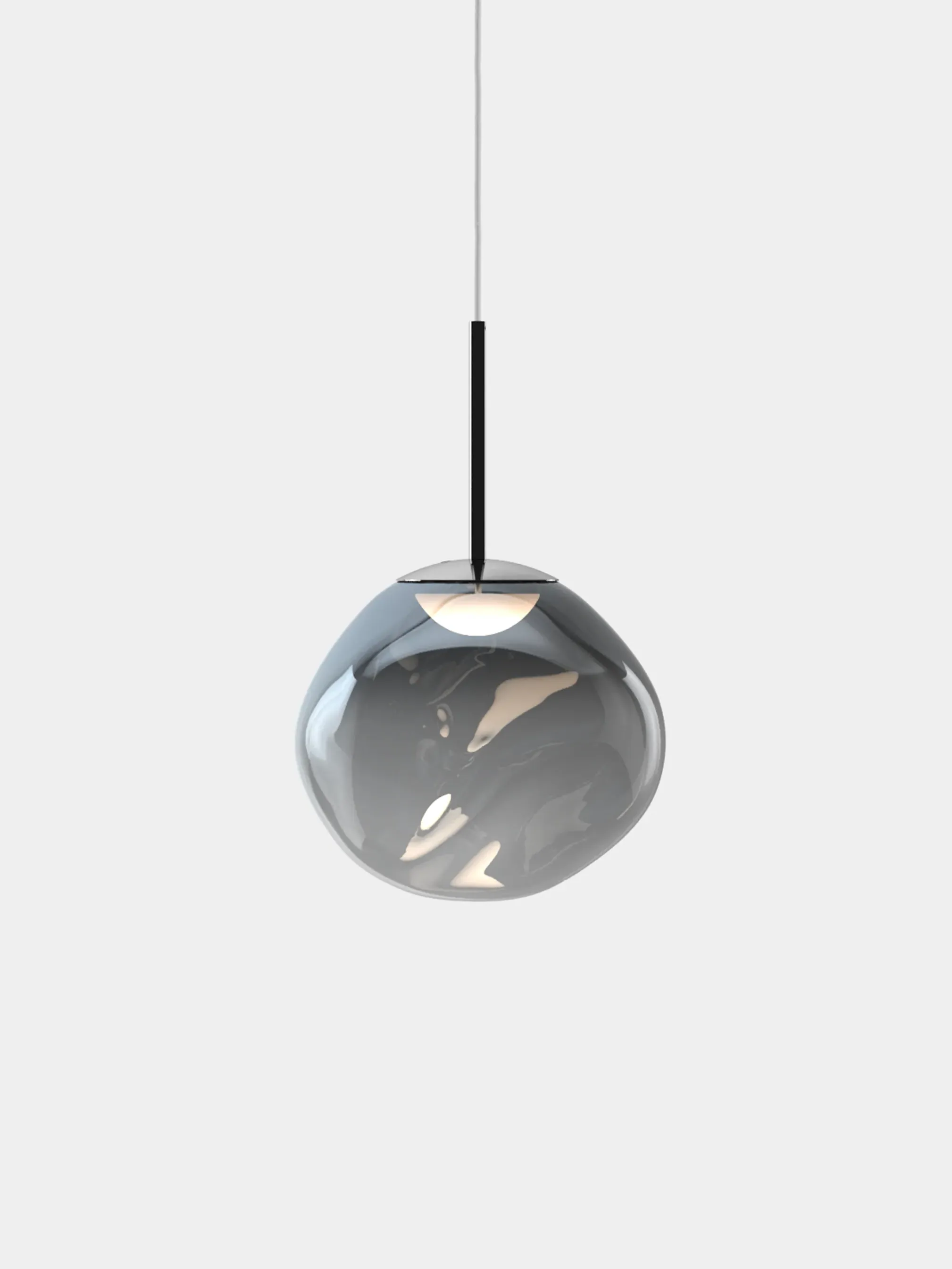 Melt Mini Pendant Light - Mirrored, Blown Glass by Tom Dixon