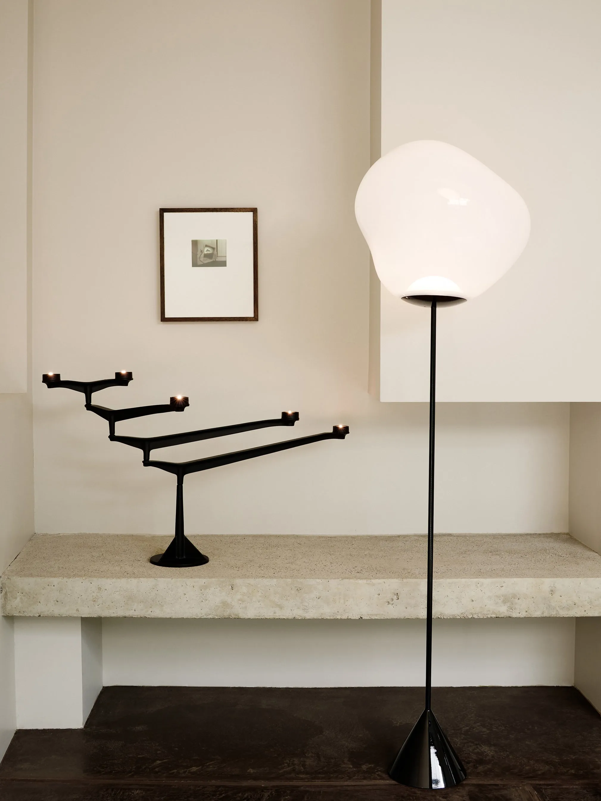 Melt Opal Slim Cone Floor Light - Glass product