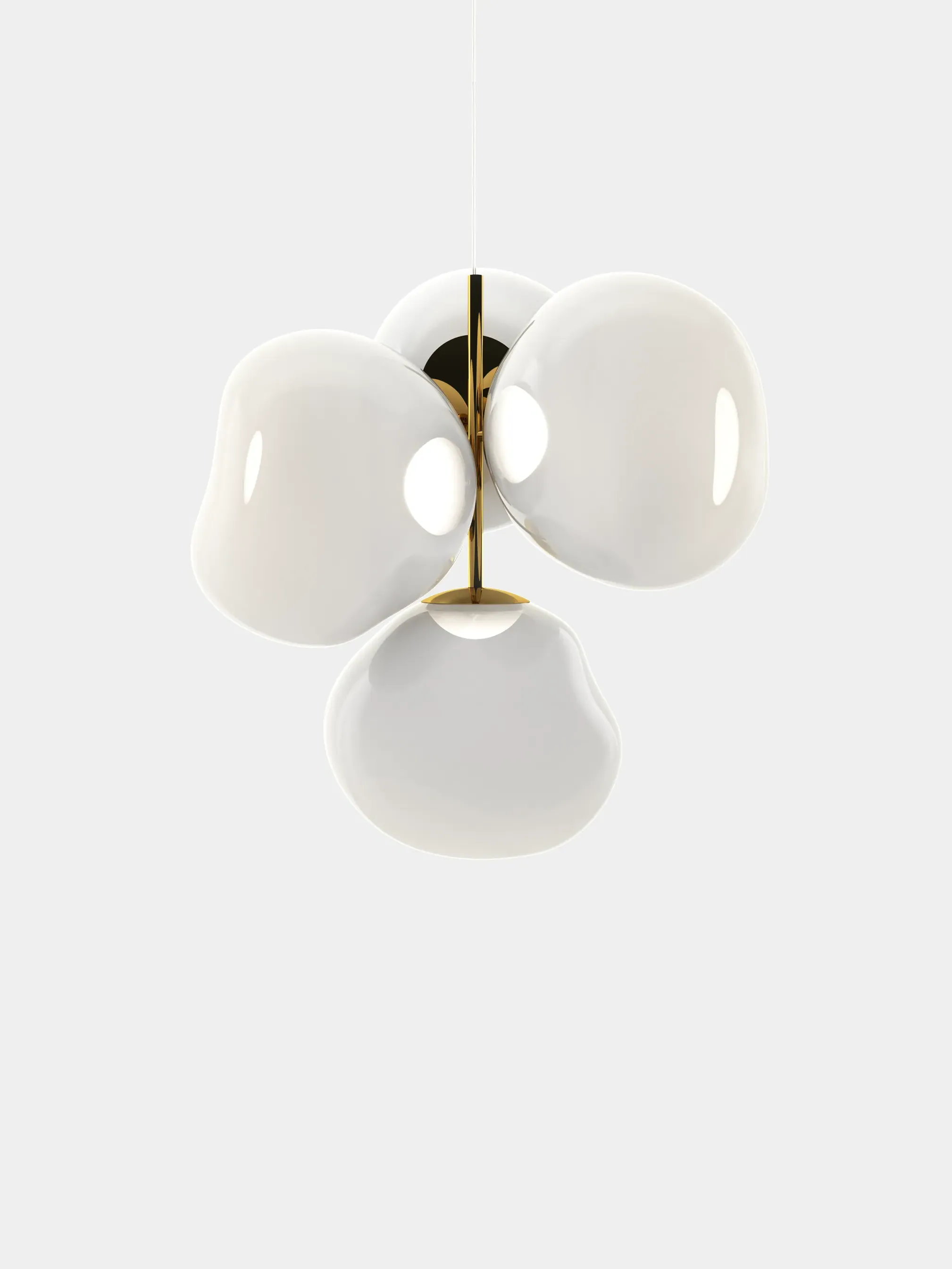 Melt Opal Small Chandelier by Tom Dixon