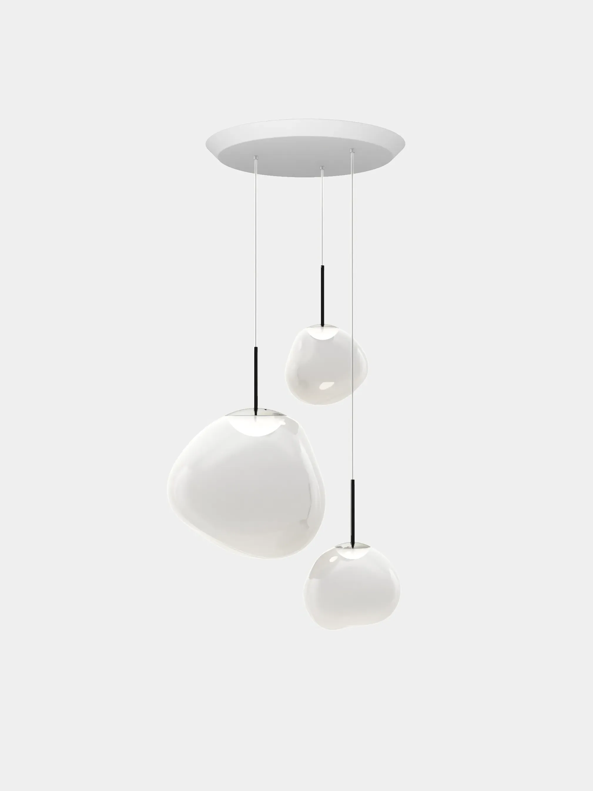 Melt Opal Trio-Round Pendant System by Tom Dixon