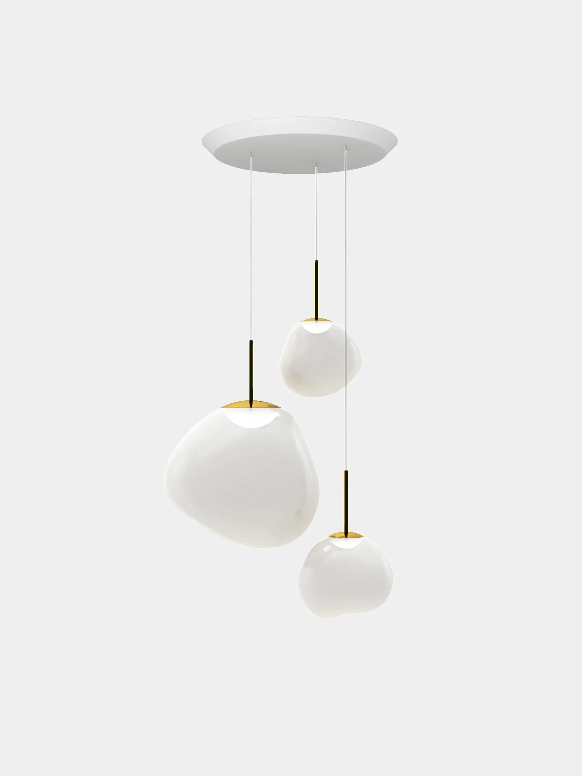 Melt Opal Trio-Round Pendant System by Tom Dixon