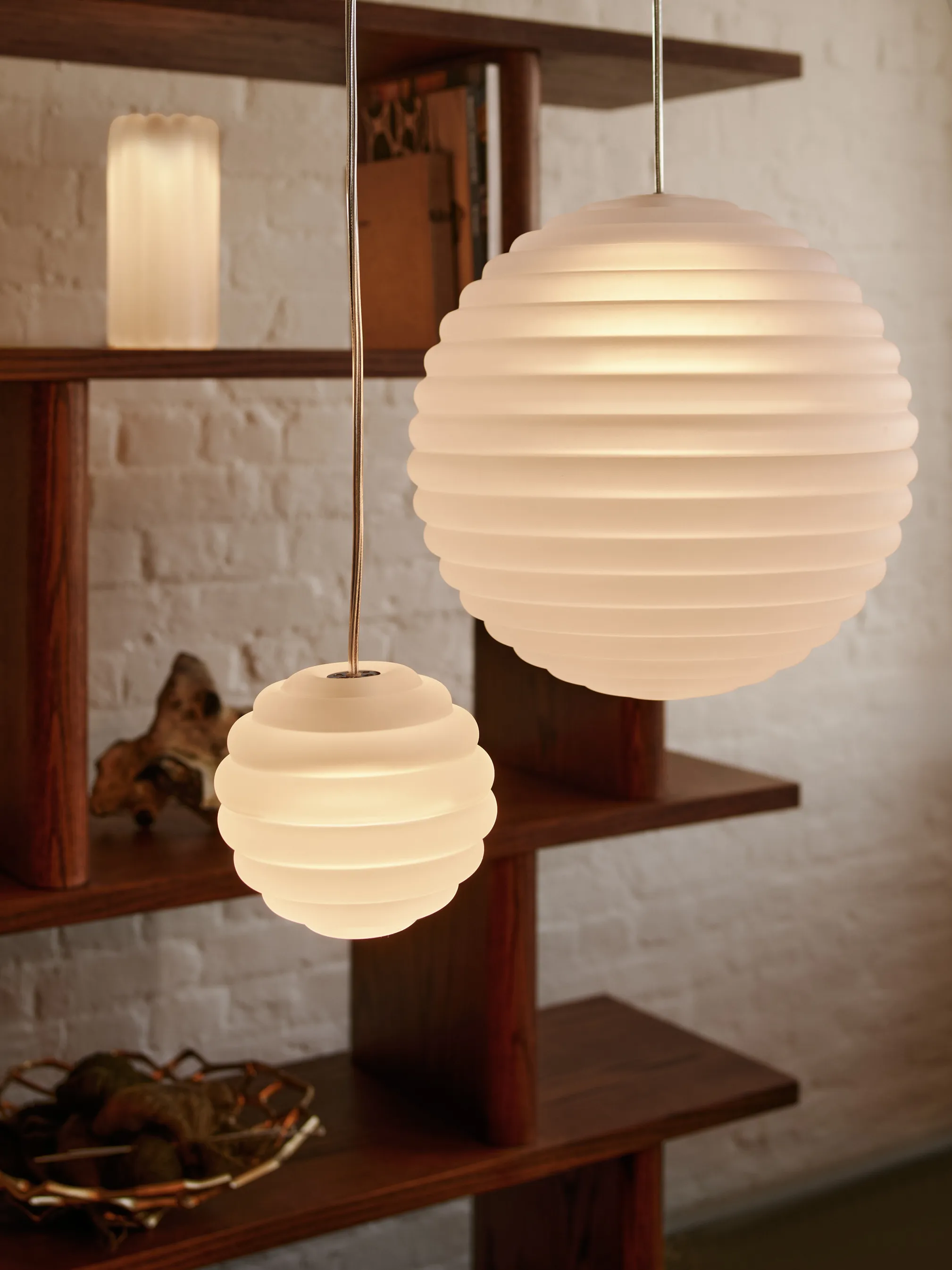 Press Mini Sphere Pendant - Frosted Glass product