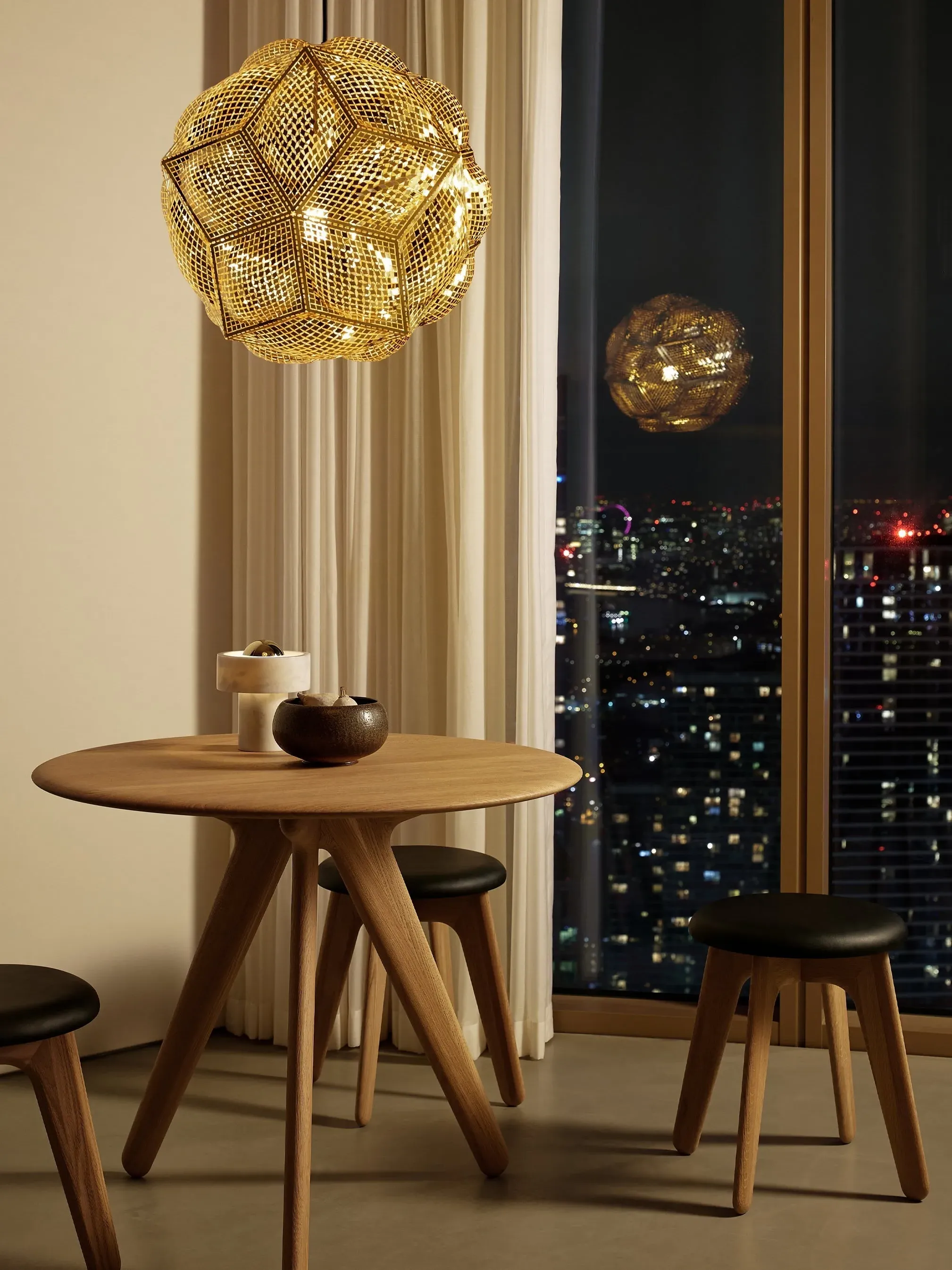 Slab Small Round Table - Oak product