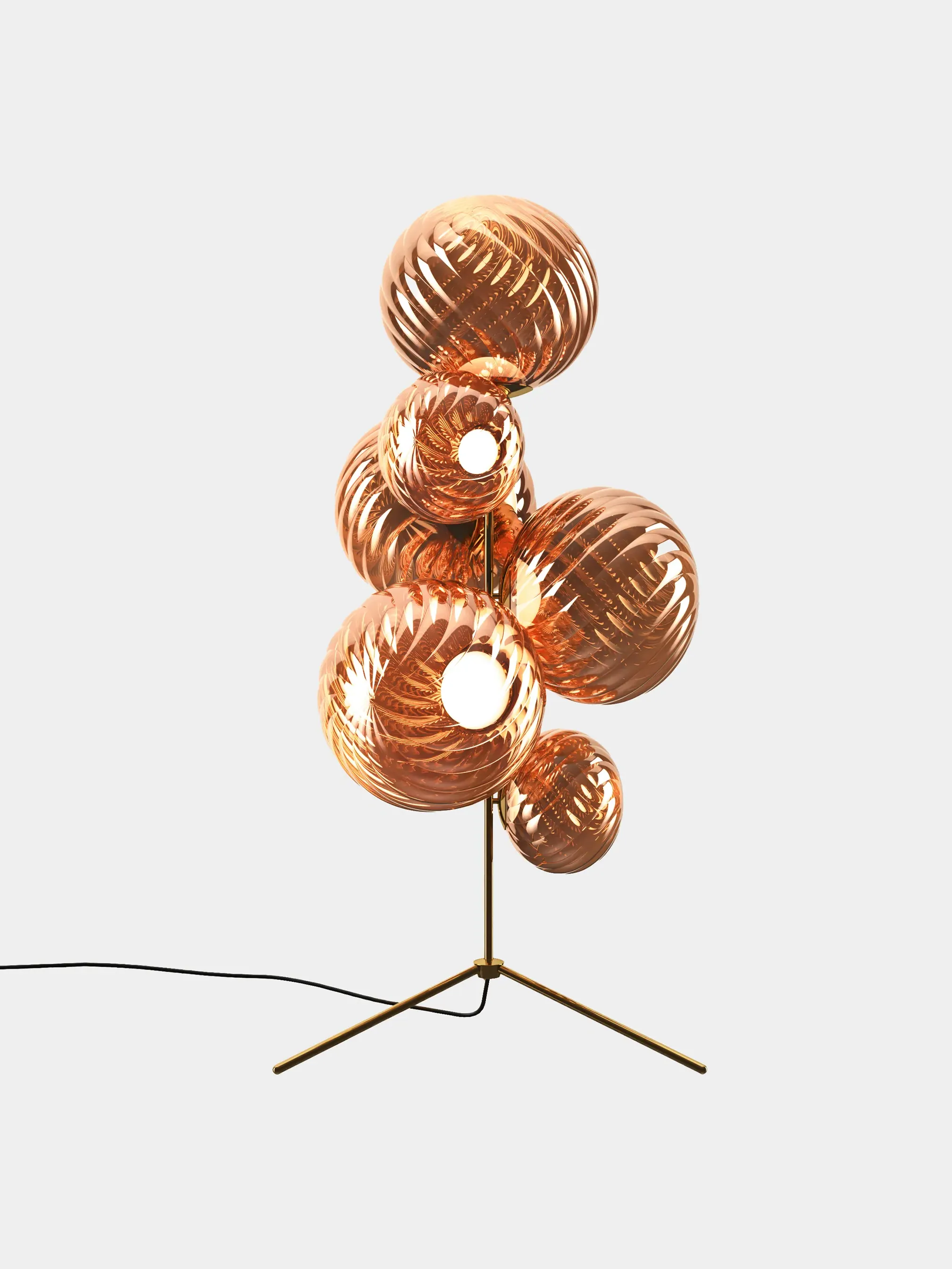 Whirl Floor Chandelier - Polycarbonate by Tom Dixon