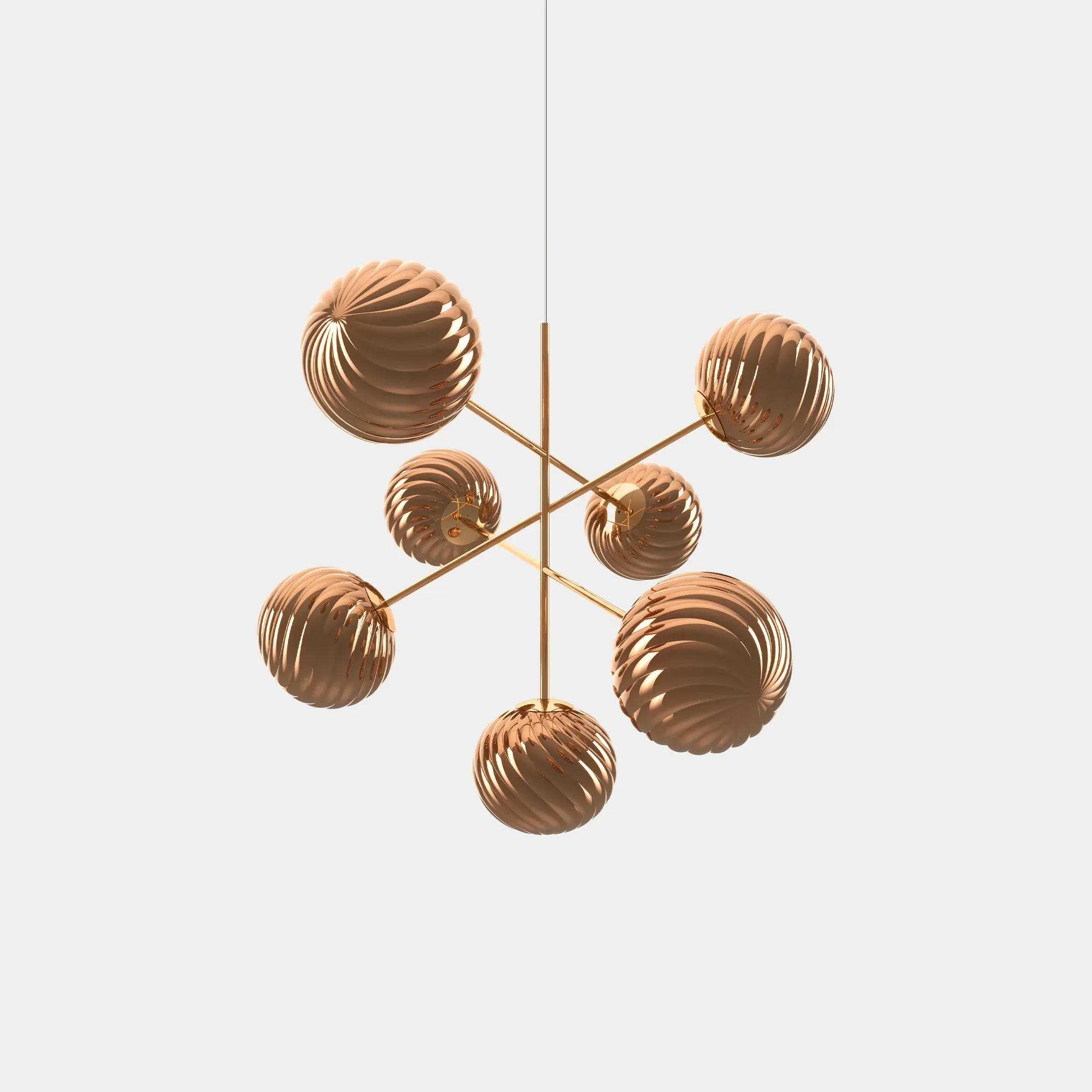 Whirl Large Chandelier - Polycarbonate by Tom Dixon, image 2