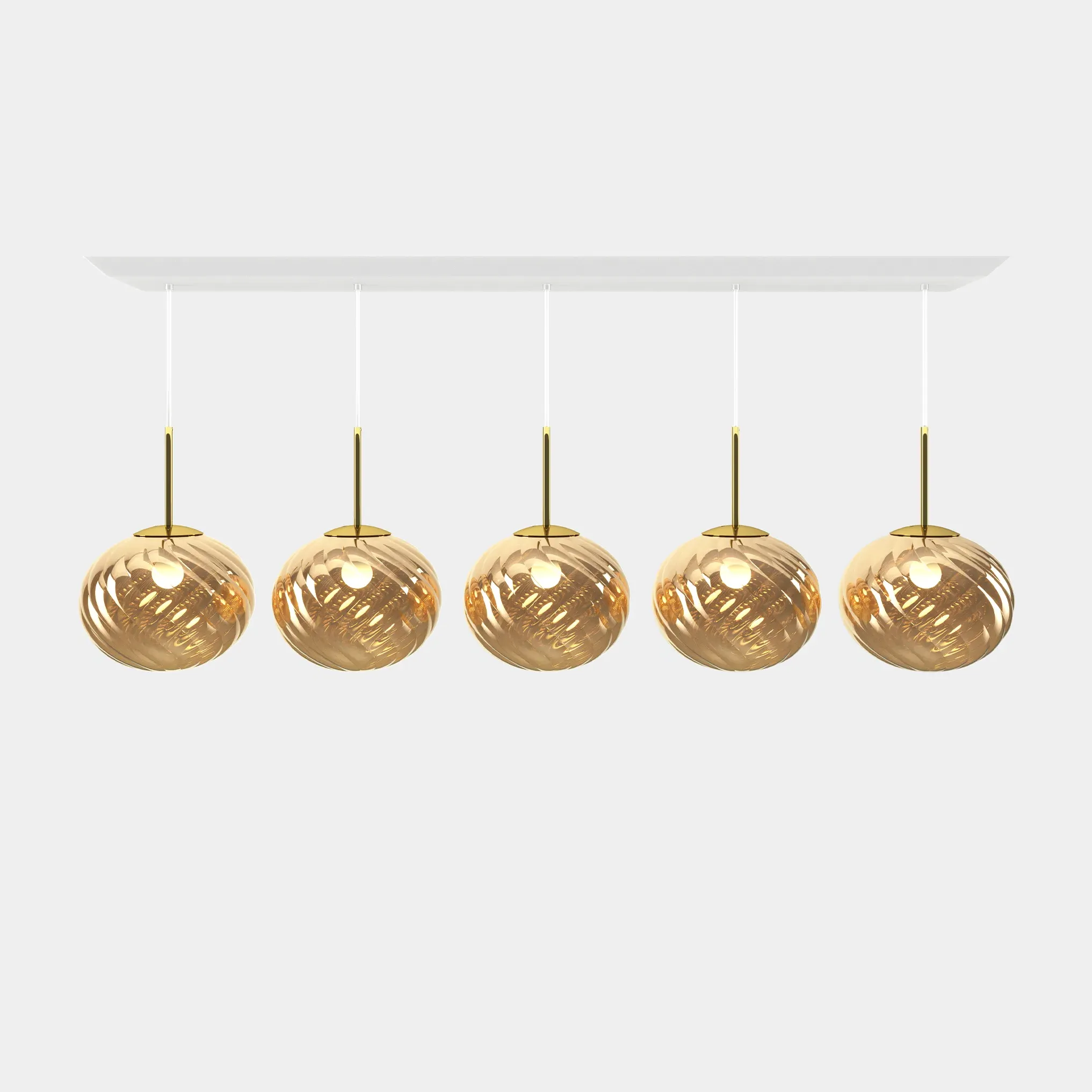 Whirl Linear Pendant System - Gold, Polycarbonate product
