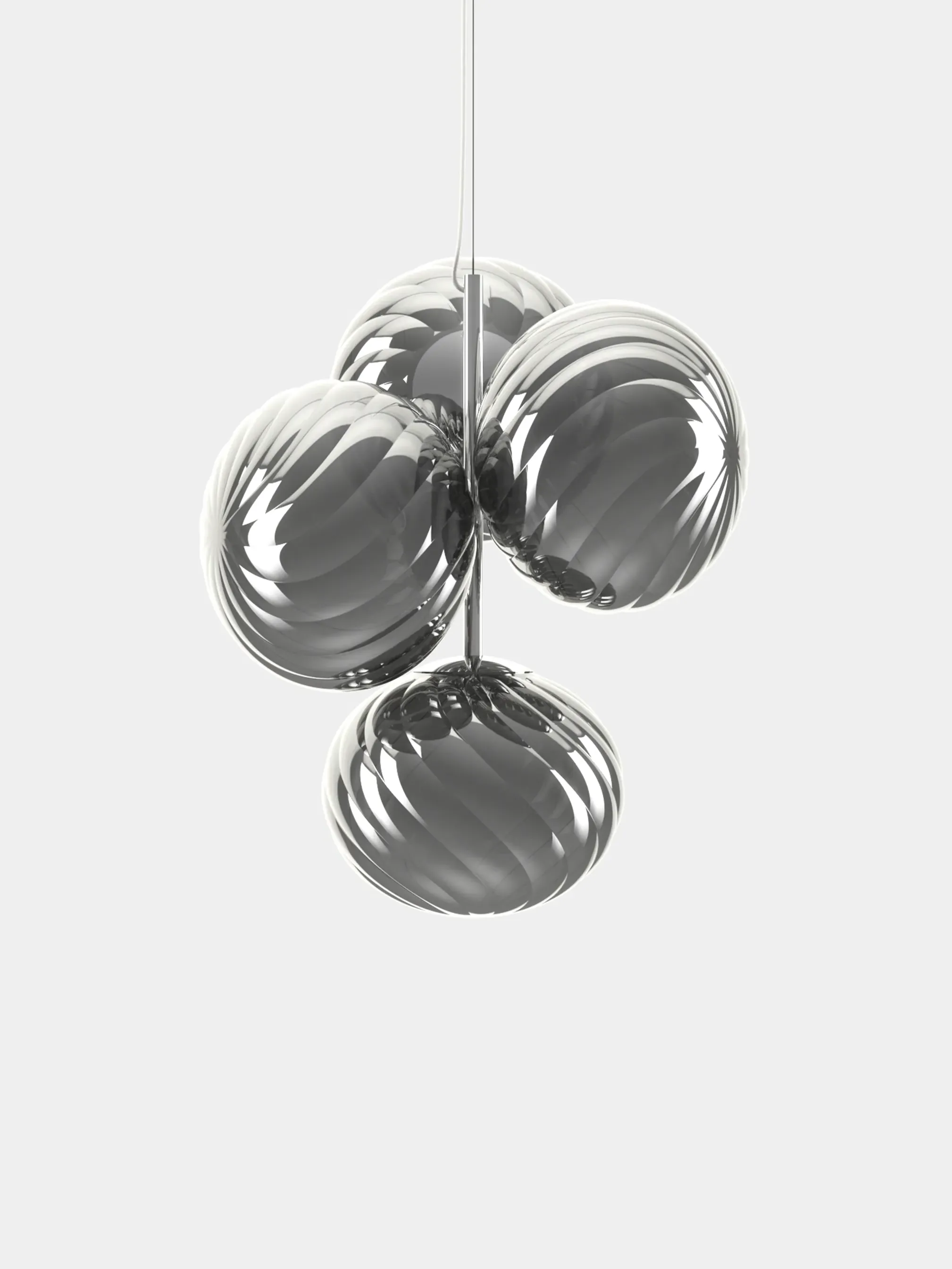 Whirl Mini Chandelier - Silver, Polycarbonate product