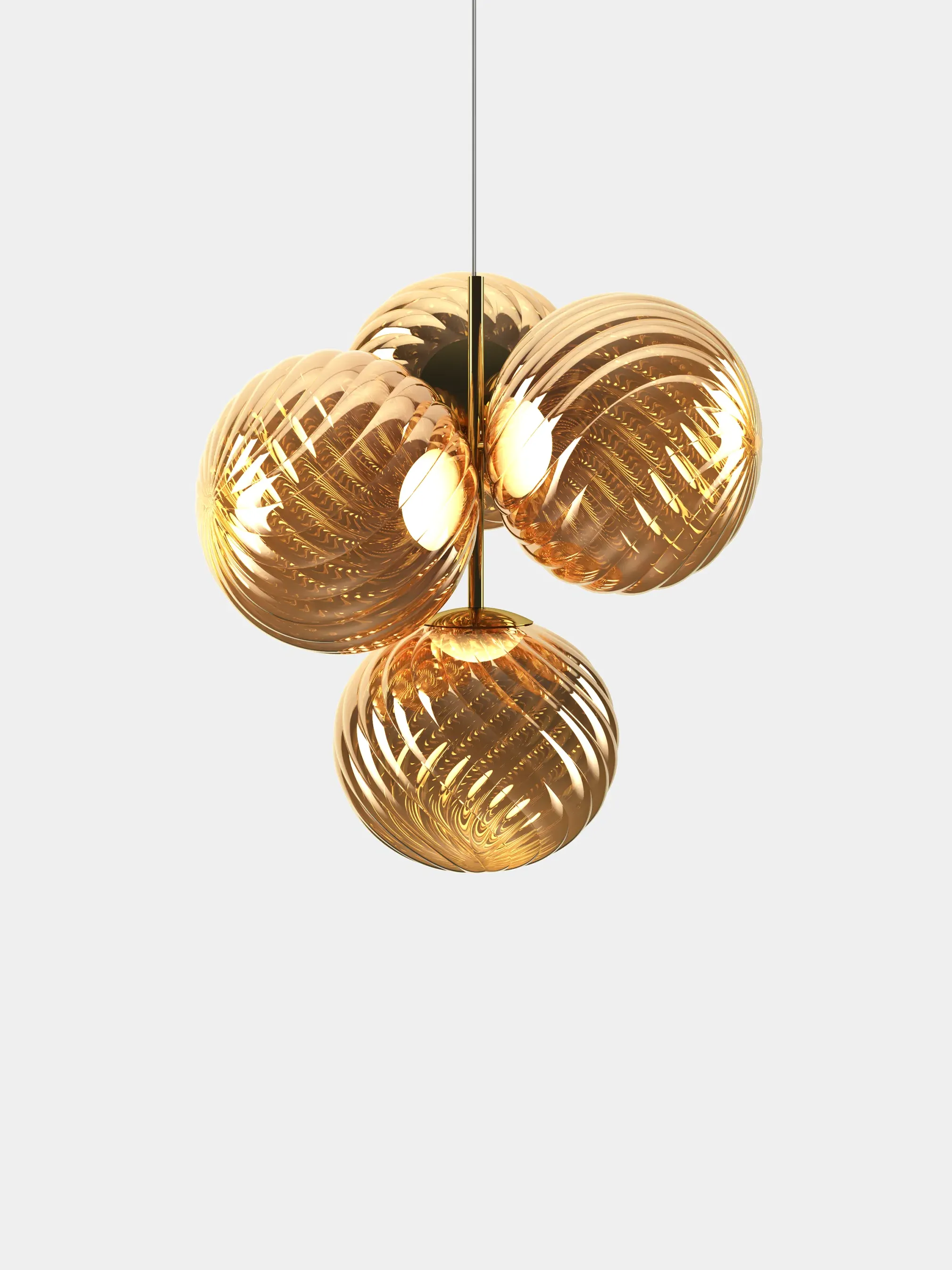 Whirl Small Chandelier - Polycarbonate by Tom Dixon