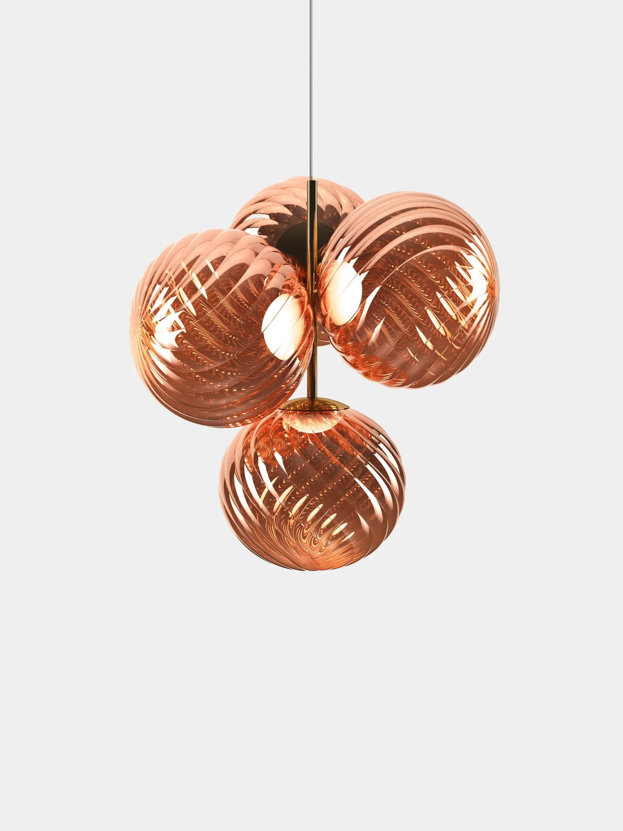 Whirl Small Chandelier - Polycarbonate by Tom Dixon