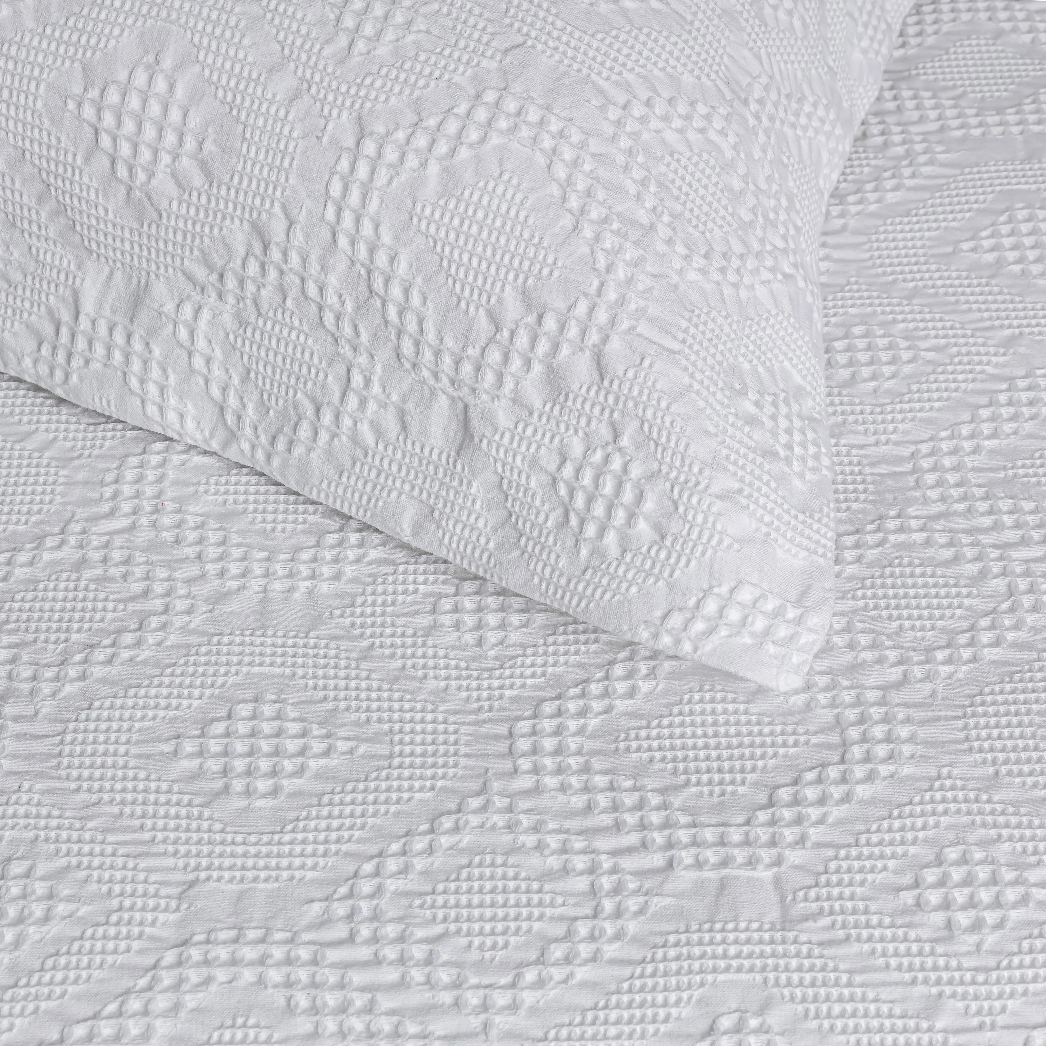 Brittany Duvet Cover - White, Cotton product