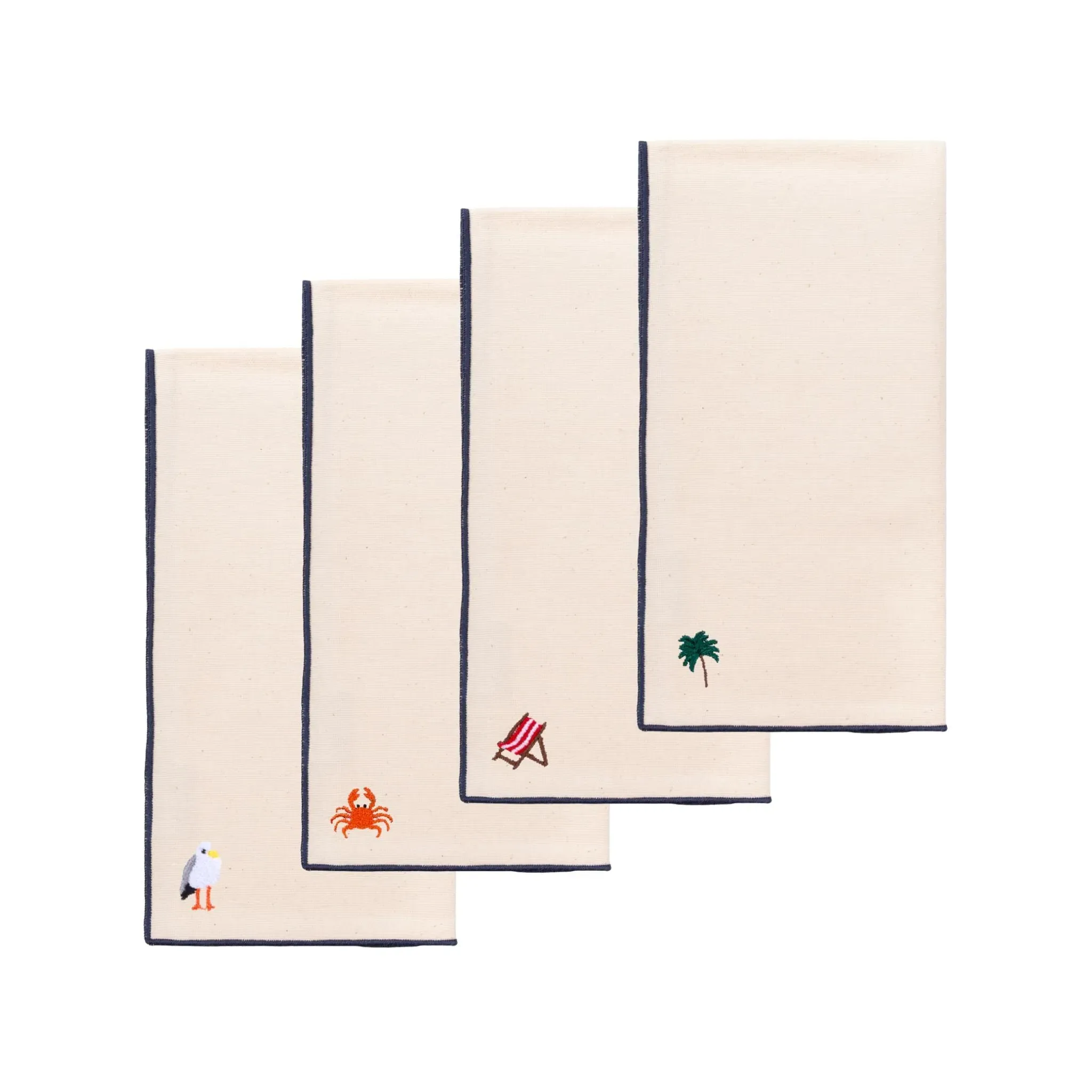 Nazaré Embroidered Table Linen Set - Ecru, Cotton product