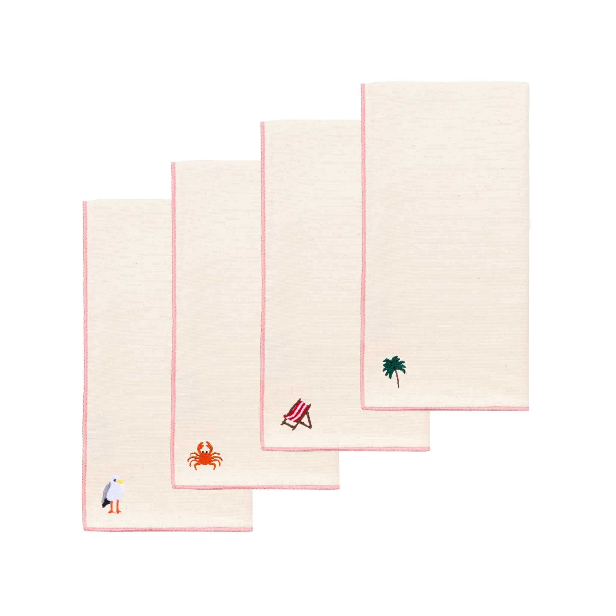 Nazaré Embroidered Table Linen Set - Ecru, Cotton product