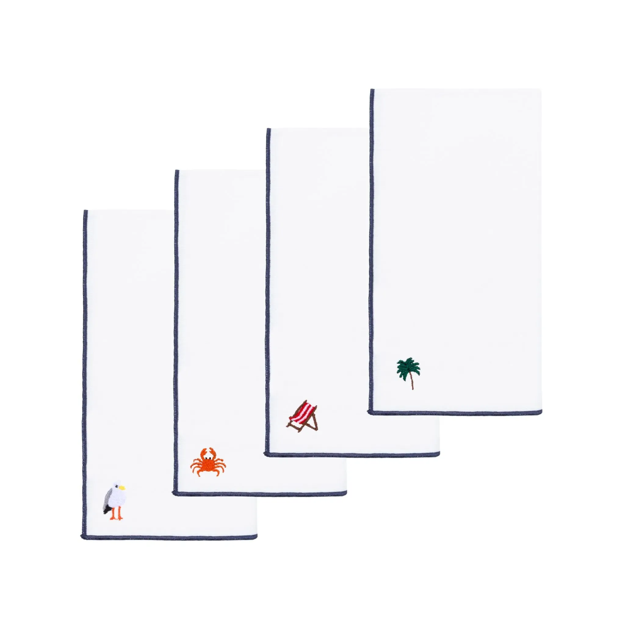 Nazaré Embroidered Cotton Table Linen Set - White product
