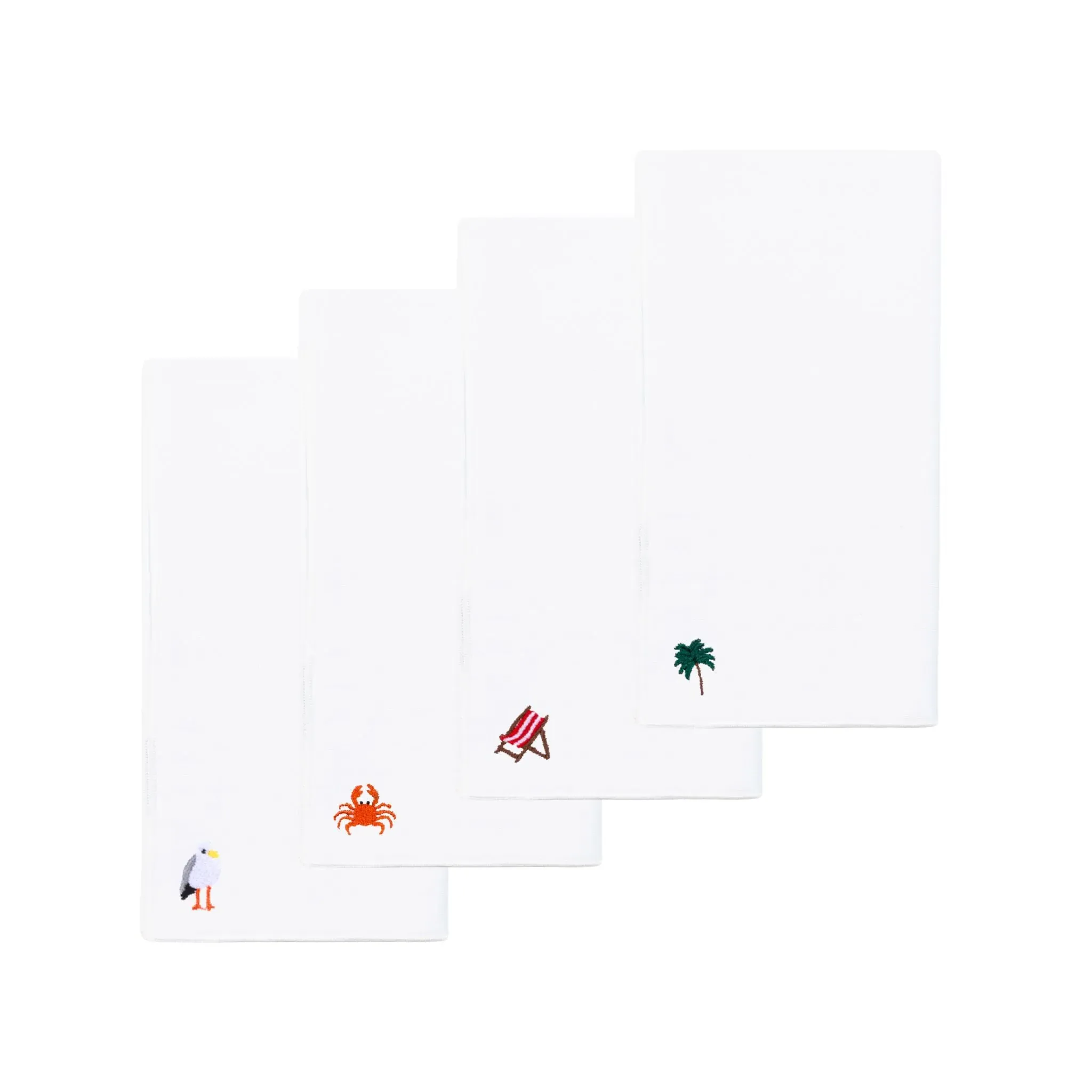 Nazaré Embroidered Cotton Table Linen Set - White product