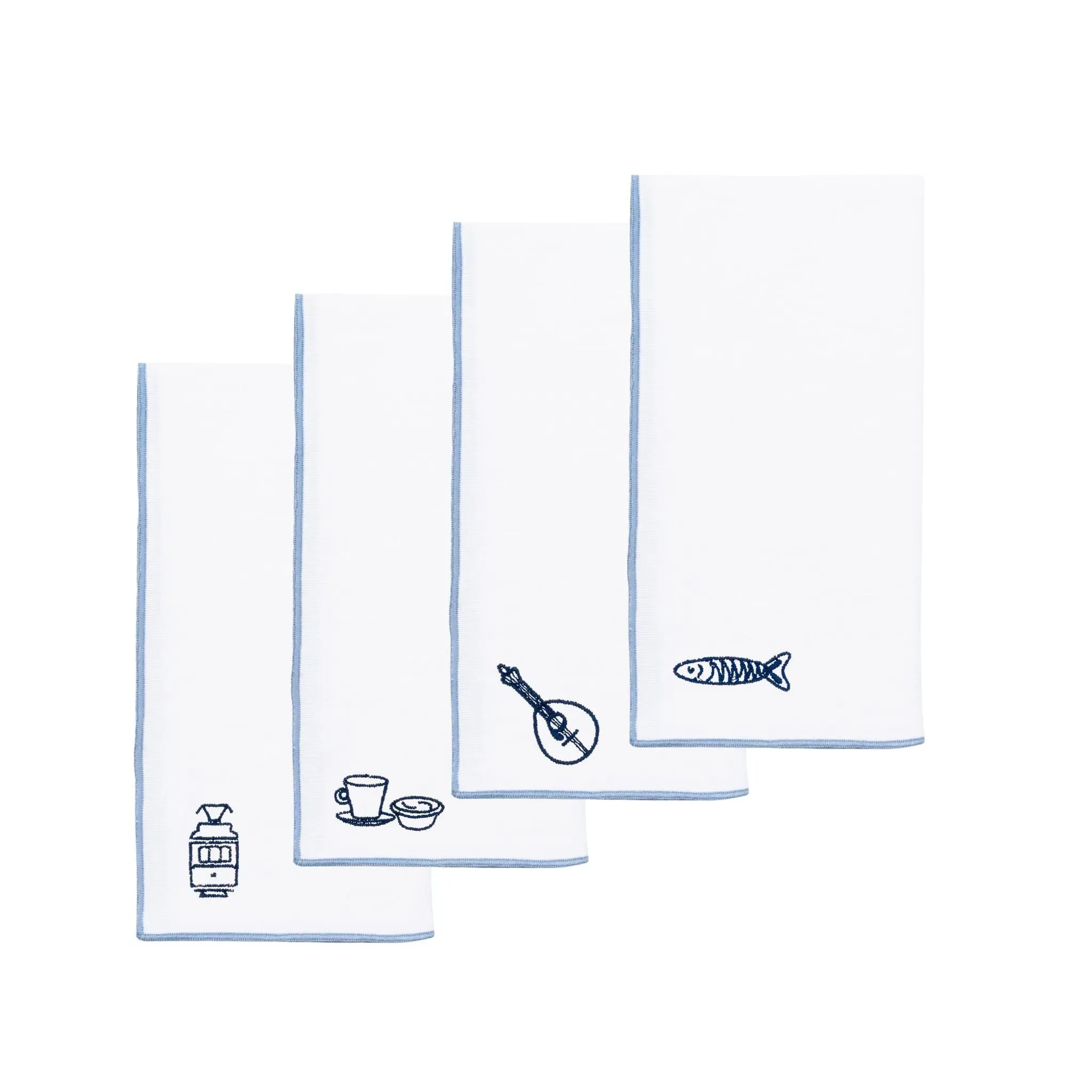 Nazaré Embroidered Table Linen Set - White, Cotton product