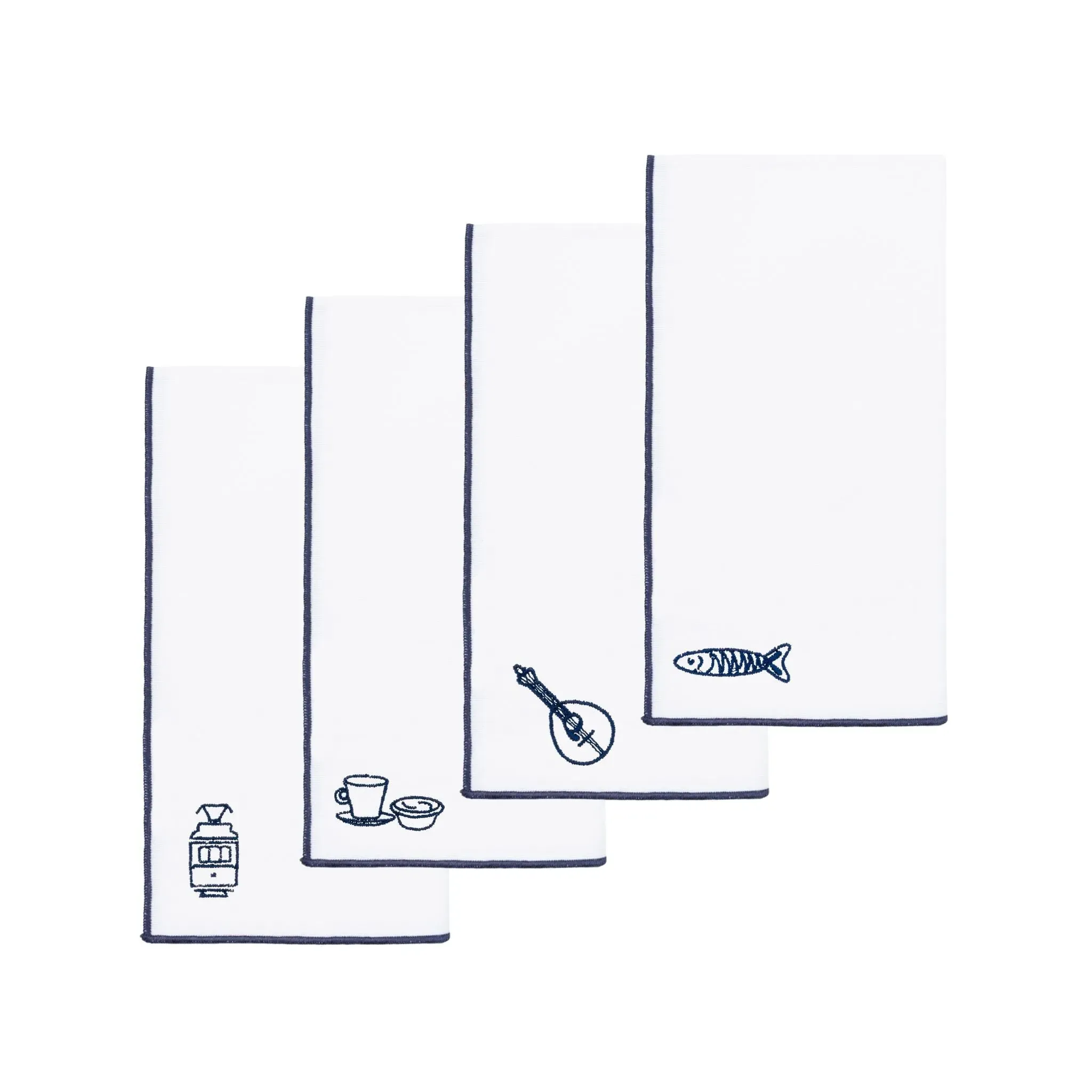 Nazaré Embroidered Table Linen Set - White, Cotton product