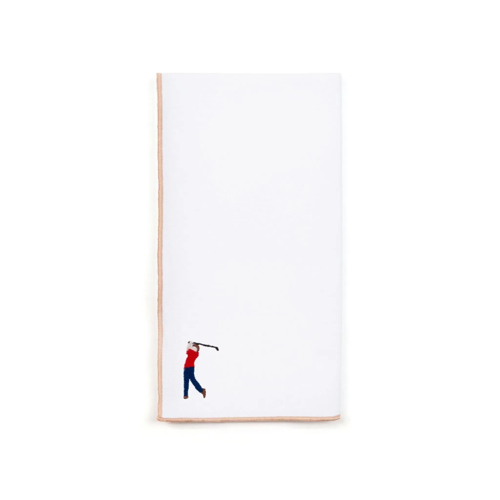 Nazaré Embroidered Retro Sports Table Linen - White, Cotton product