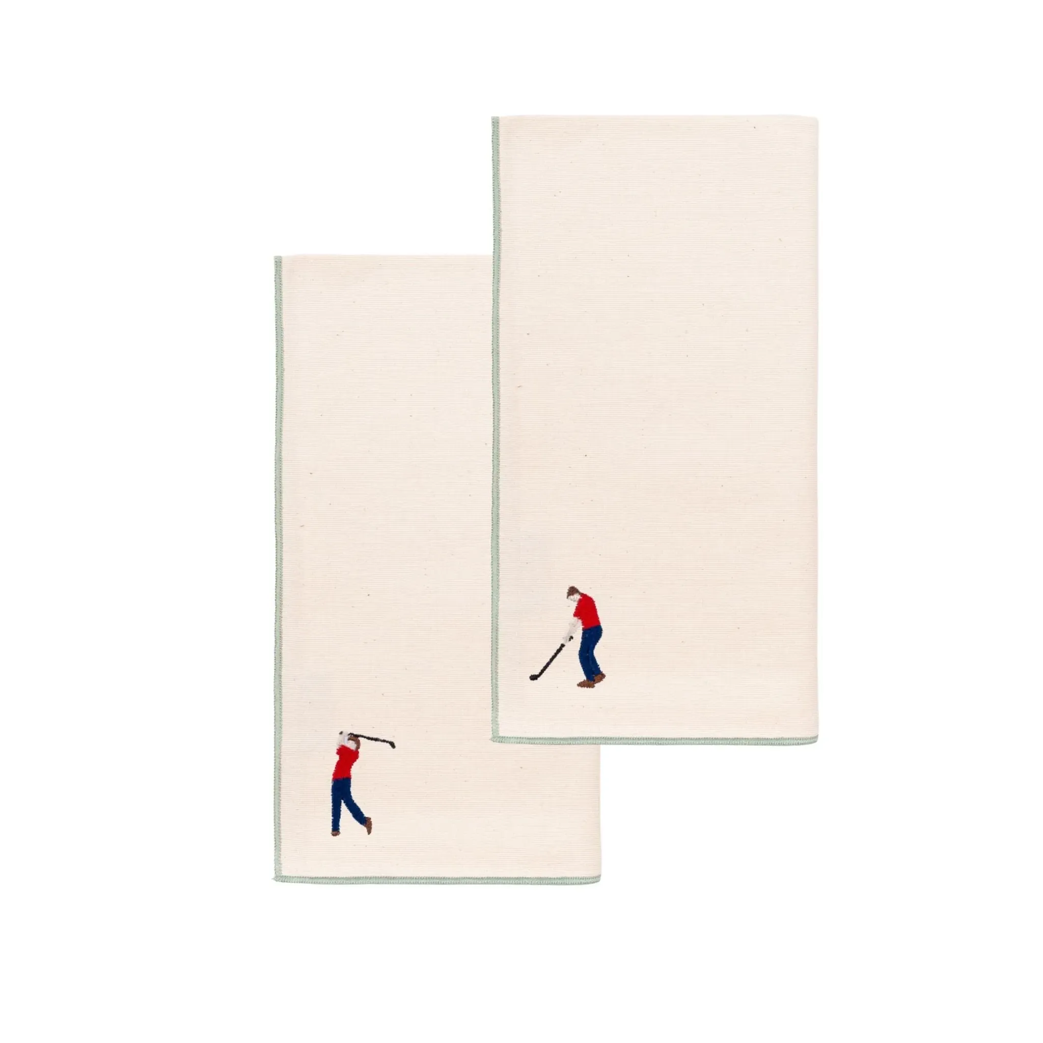 Nazaré Embroidered Sports Motif Napkin - Ecru, Cotton product