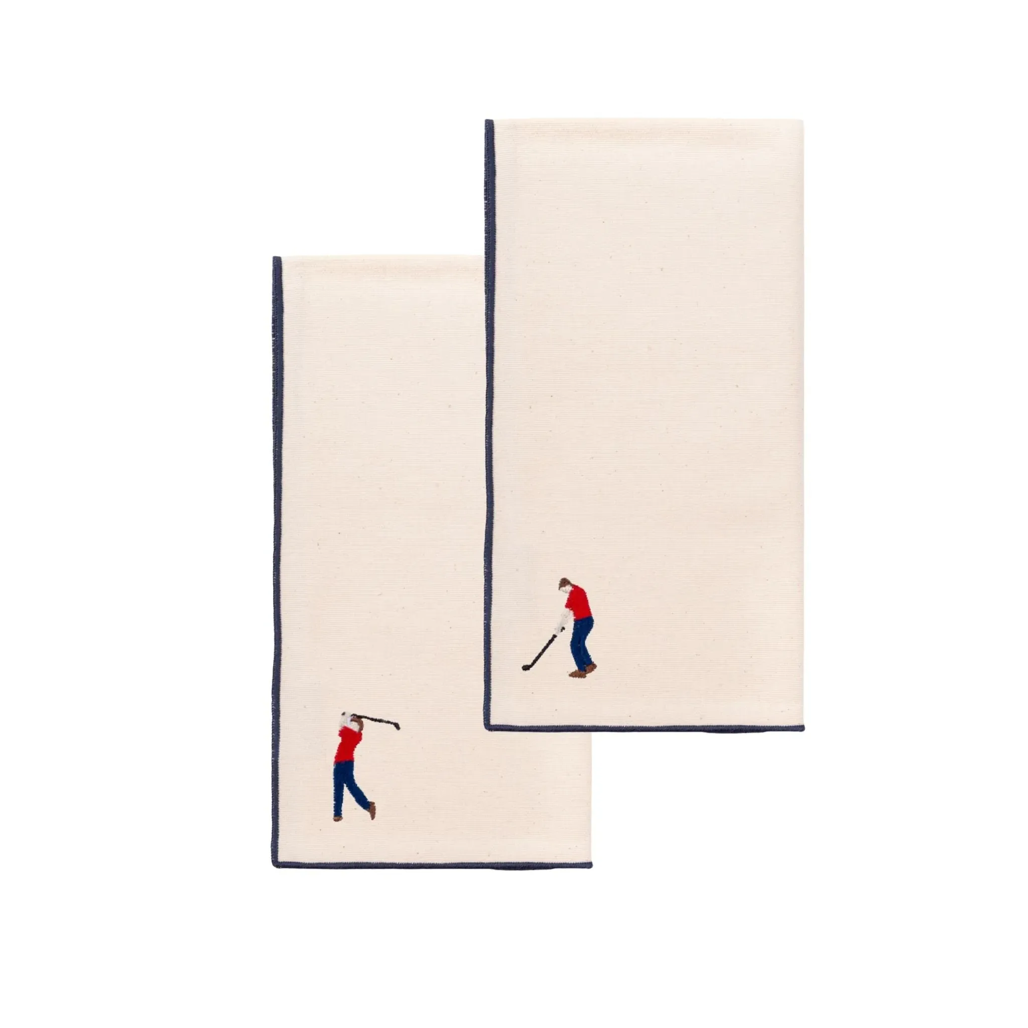 Nazaré Napkin with Embroidered Sports Motifs - Ecru, Cotton product